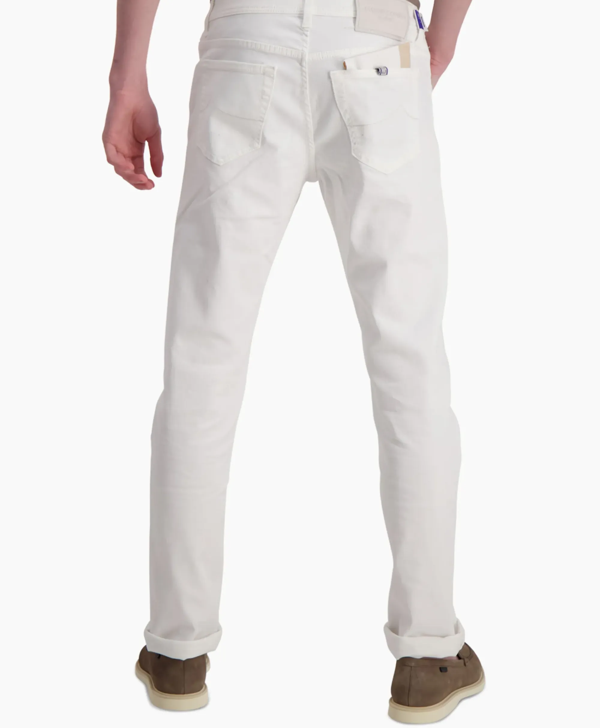 Broeken^Jacob Cohen Jeans 5 Pkt Slim Fit Bard Wit