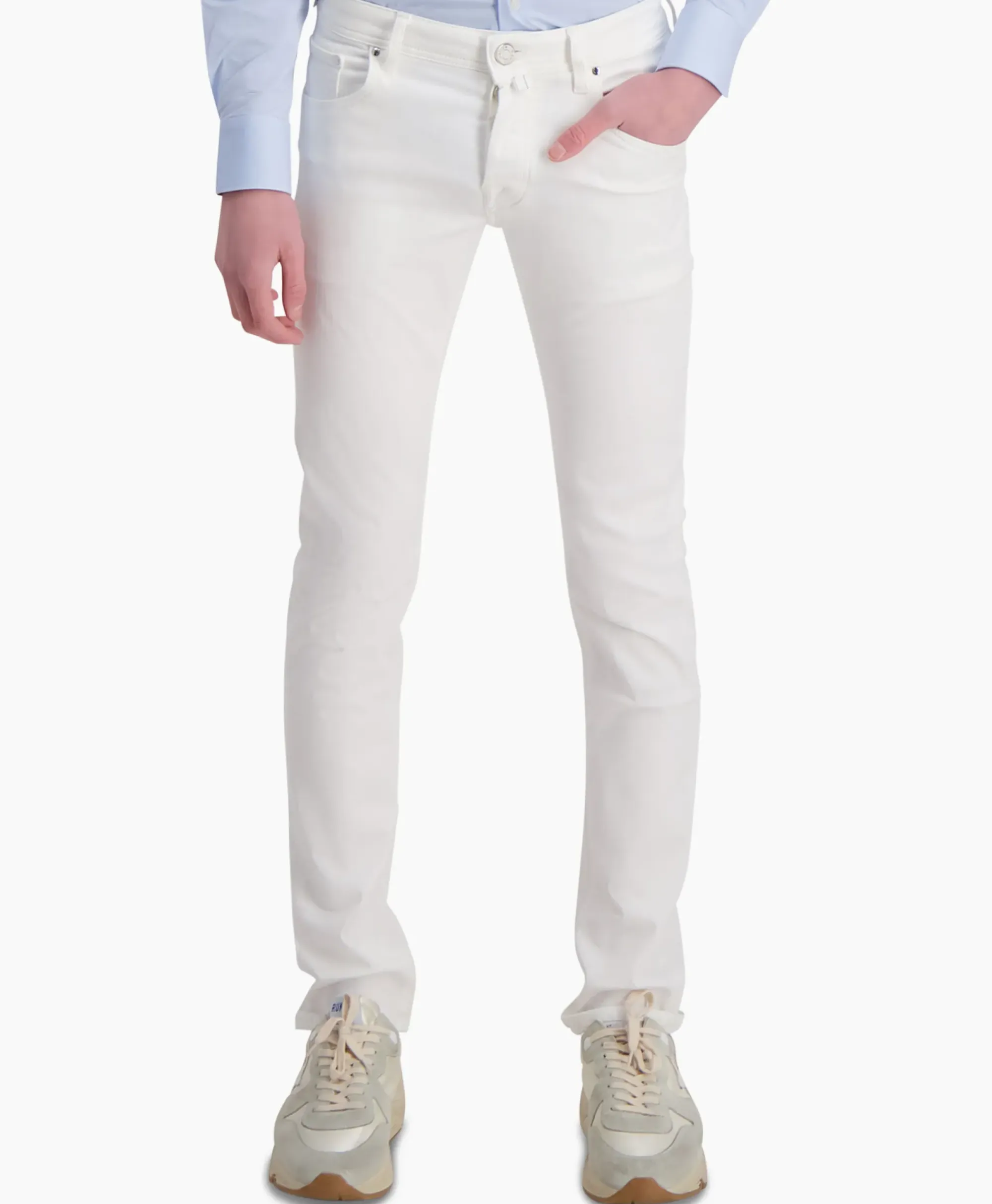 Broeken^Jacob Cohen Jeans 5 Pkt Super Slim Fit Nick Wit
