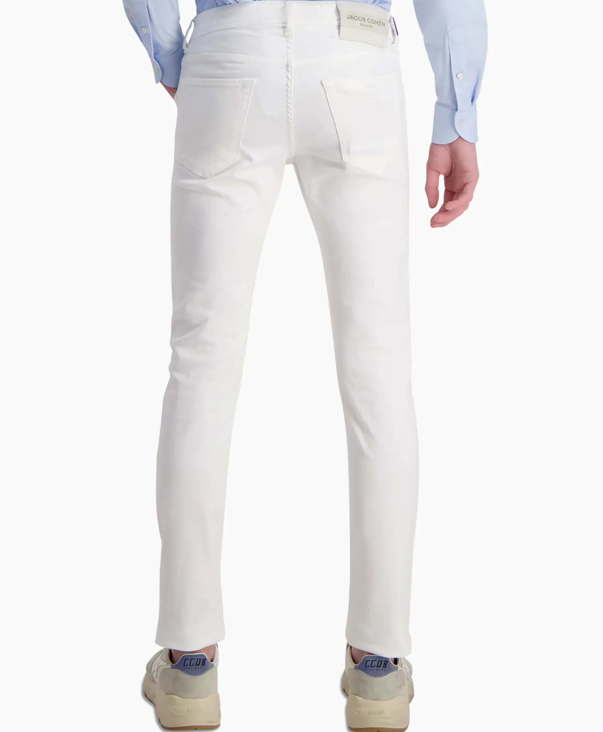 Broeken^Jacob Cohen Jeans 5 Pkt Super Slim Fit Nick Wit