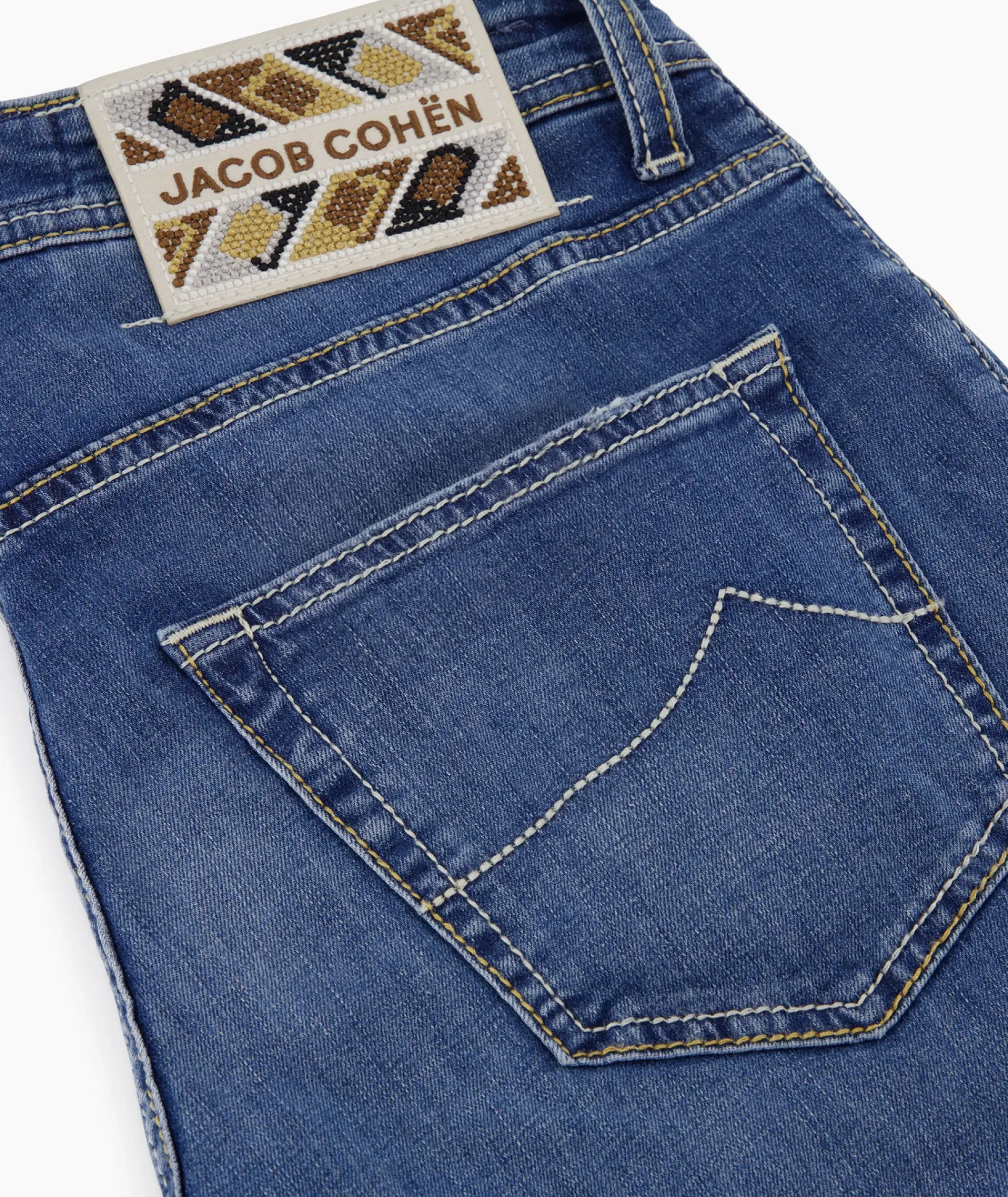 Broeken^Jacob Cohen Jeans 5 Pkt Super Slim Fit Nick Donker Blauw