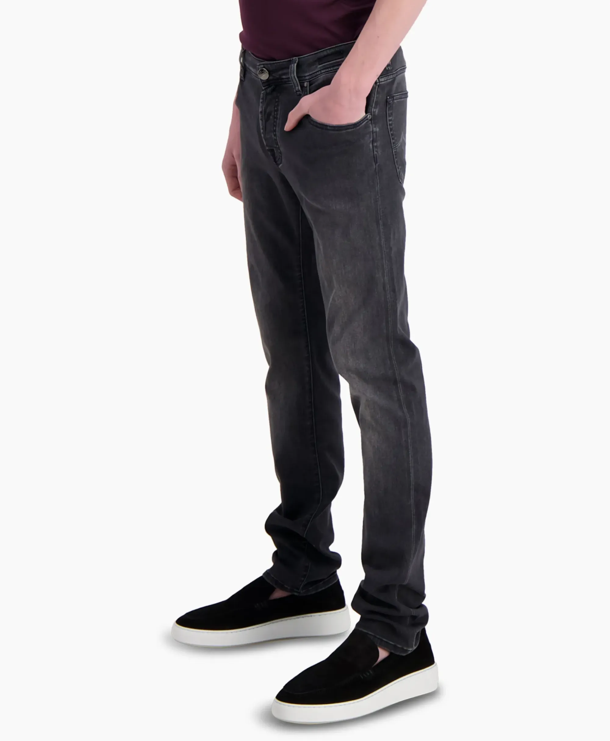 Broeken^Jacob Cohen Jeans 5 Pkt Super Slim Fit Nick Donker Grijs