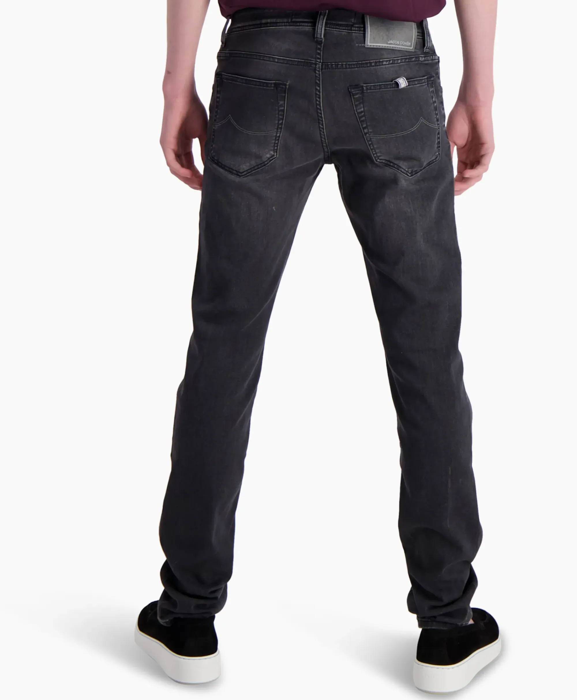 Broeken^Jacob Cohen Jeans 5 Pkt Super Slim Fit Nick Donker Grijs