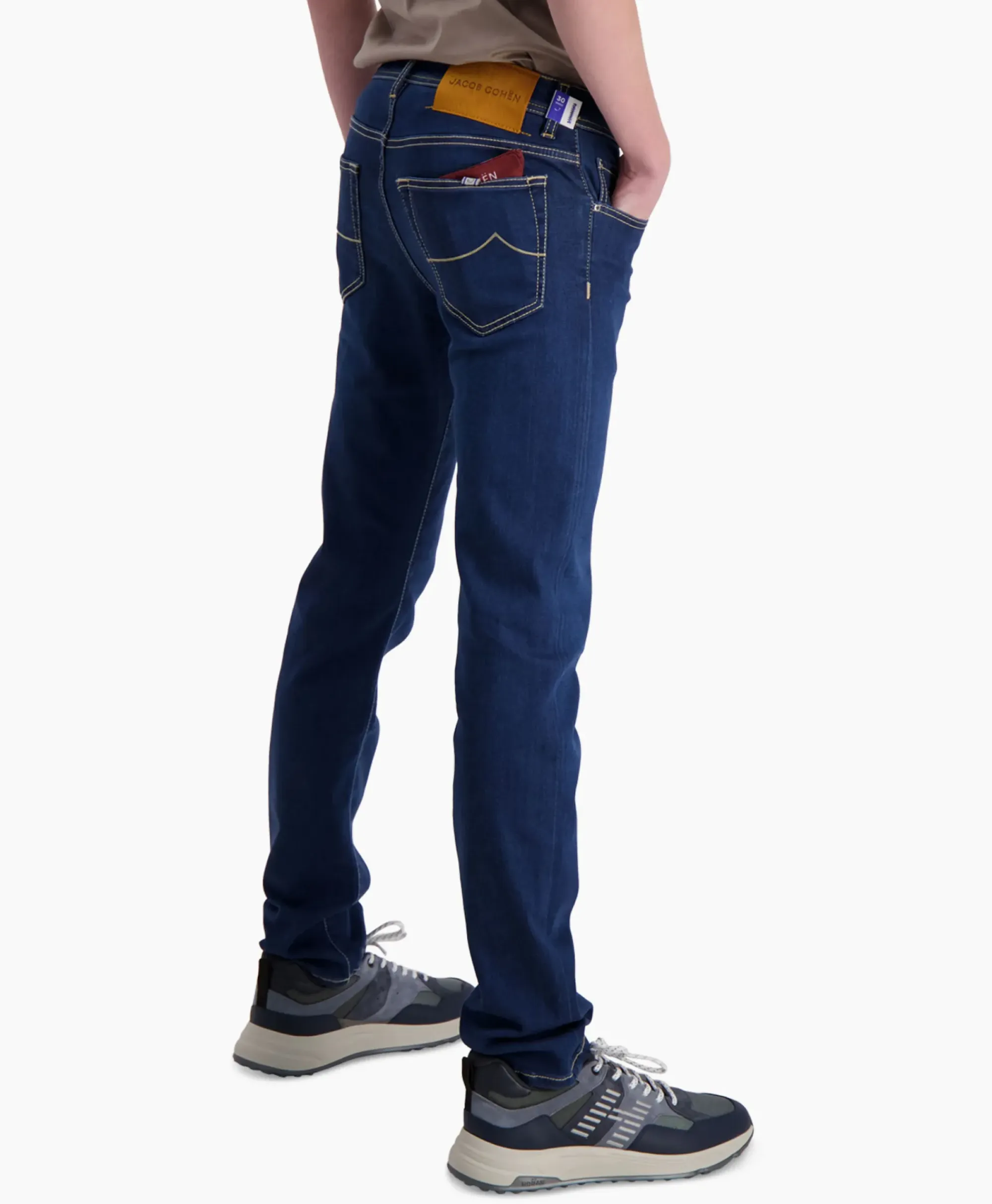 Broeken^Jacob Cohen Jeans 5 Pkt Super Slim Fit Nick Midden Blauw