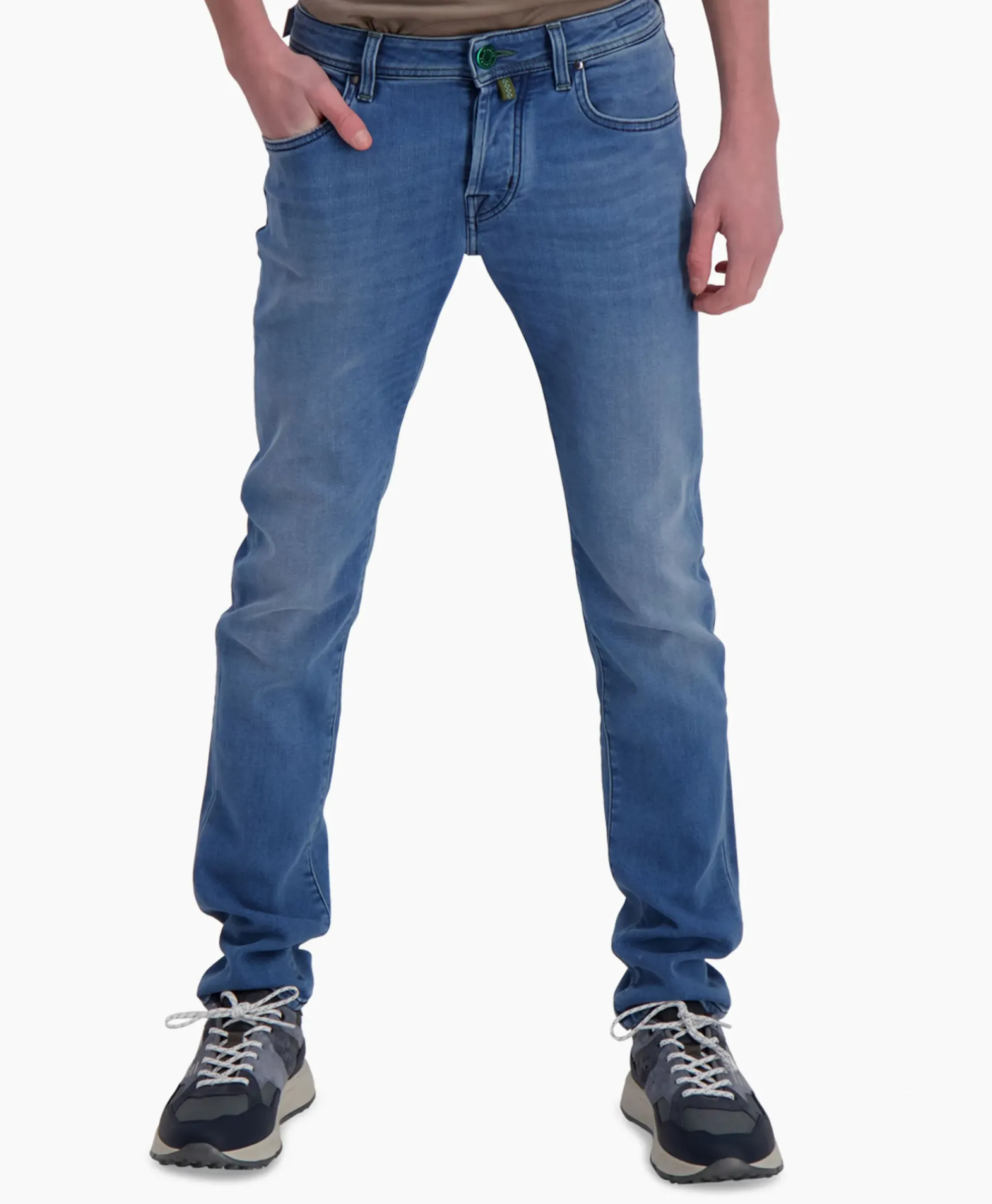 Broeken^Jacob Cohen Jeans 5 Pkt Super Slim Fit Nick Donker Blauw