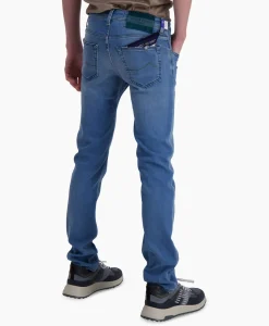 Broeken^Jacob Cohen Jeans 5 Pkt Super Slim Fit Nick Donker Blauw