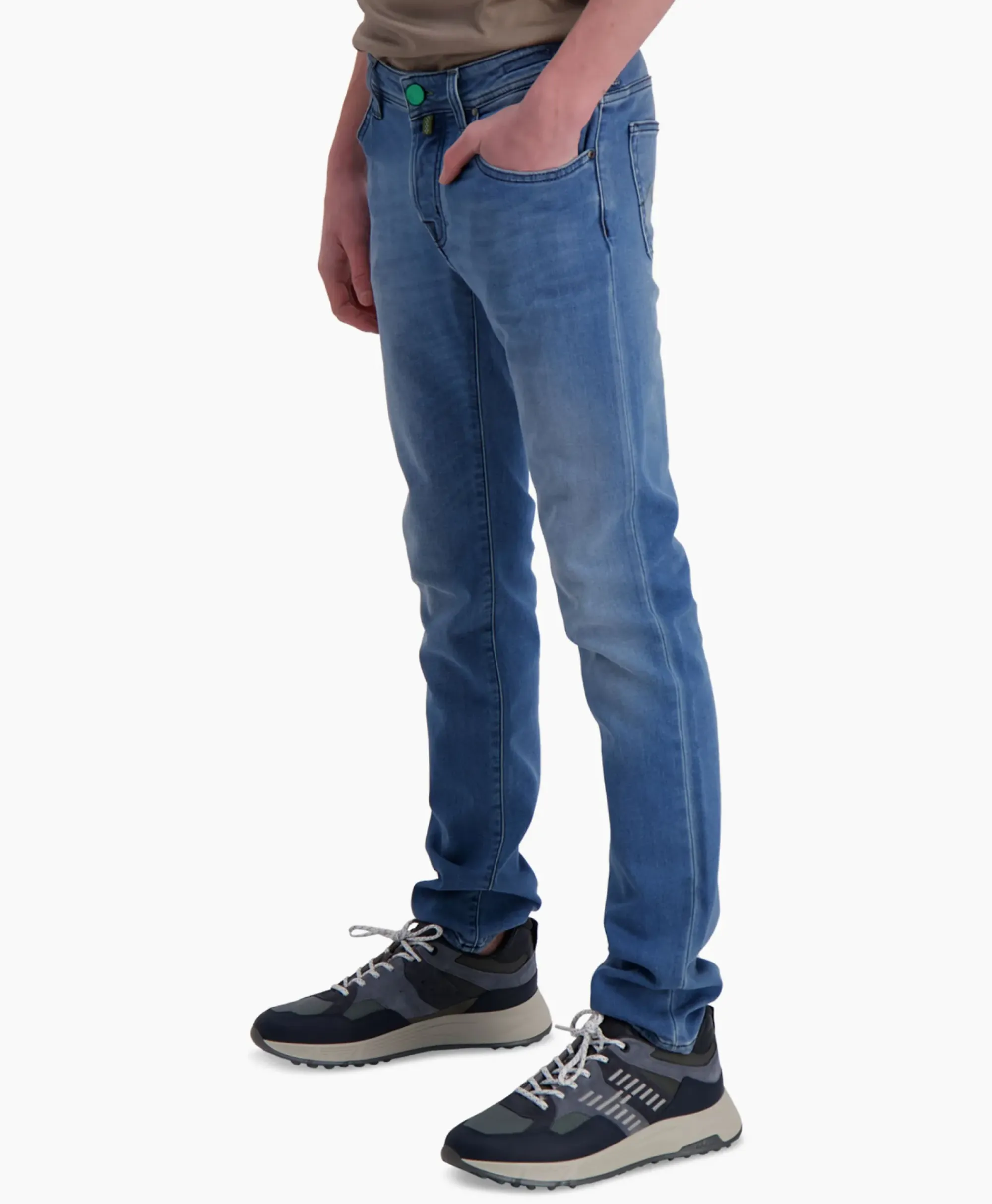 Broeken^Jacob Cohen Jeans 5 Pkt Super Slim Fit Nick Donker Blauw