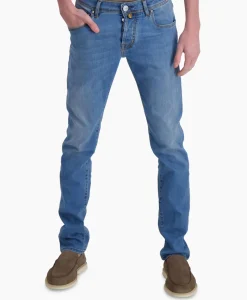 Broeken^Jacob Cohen Jeans 5 Pkt Super Slim Fit Nick Midden Blauw