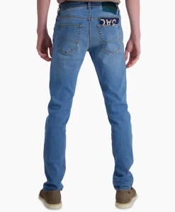 Broeken^Jacob Cohen Jeans 5 Pkt Super Slim Fit Nick Midden Blauw
