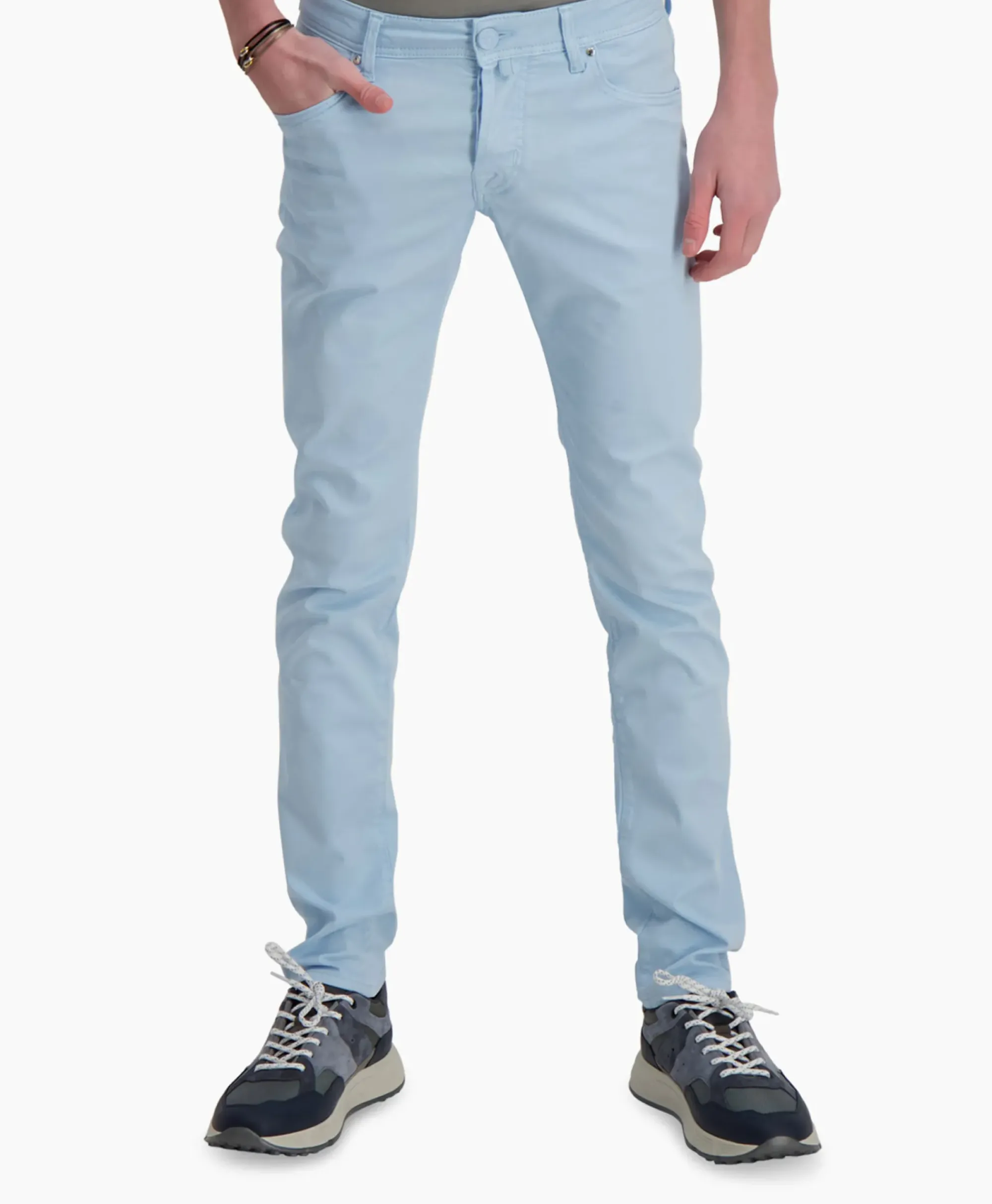 Broeken^Jacob Cohen Jeans 5 Pkt Super Slim Fit Nick Blauw
