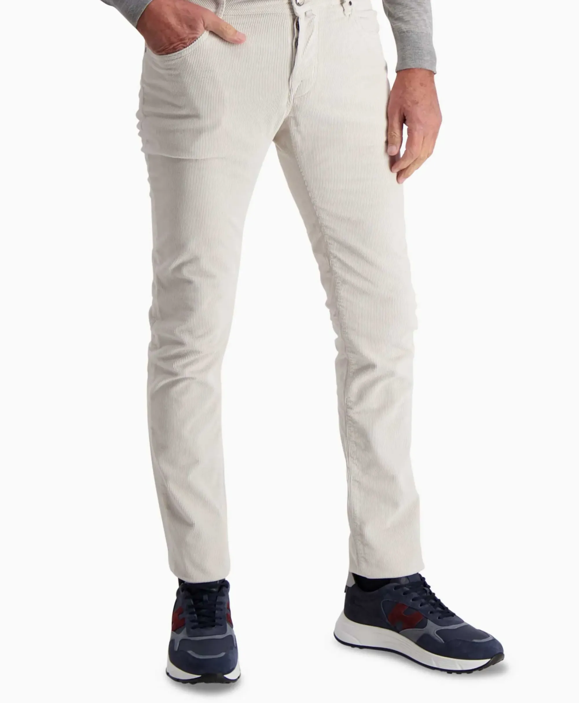 Broeken^Jacob Cohen Jeans 5-Pocket Nick Slim Off White
