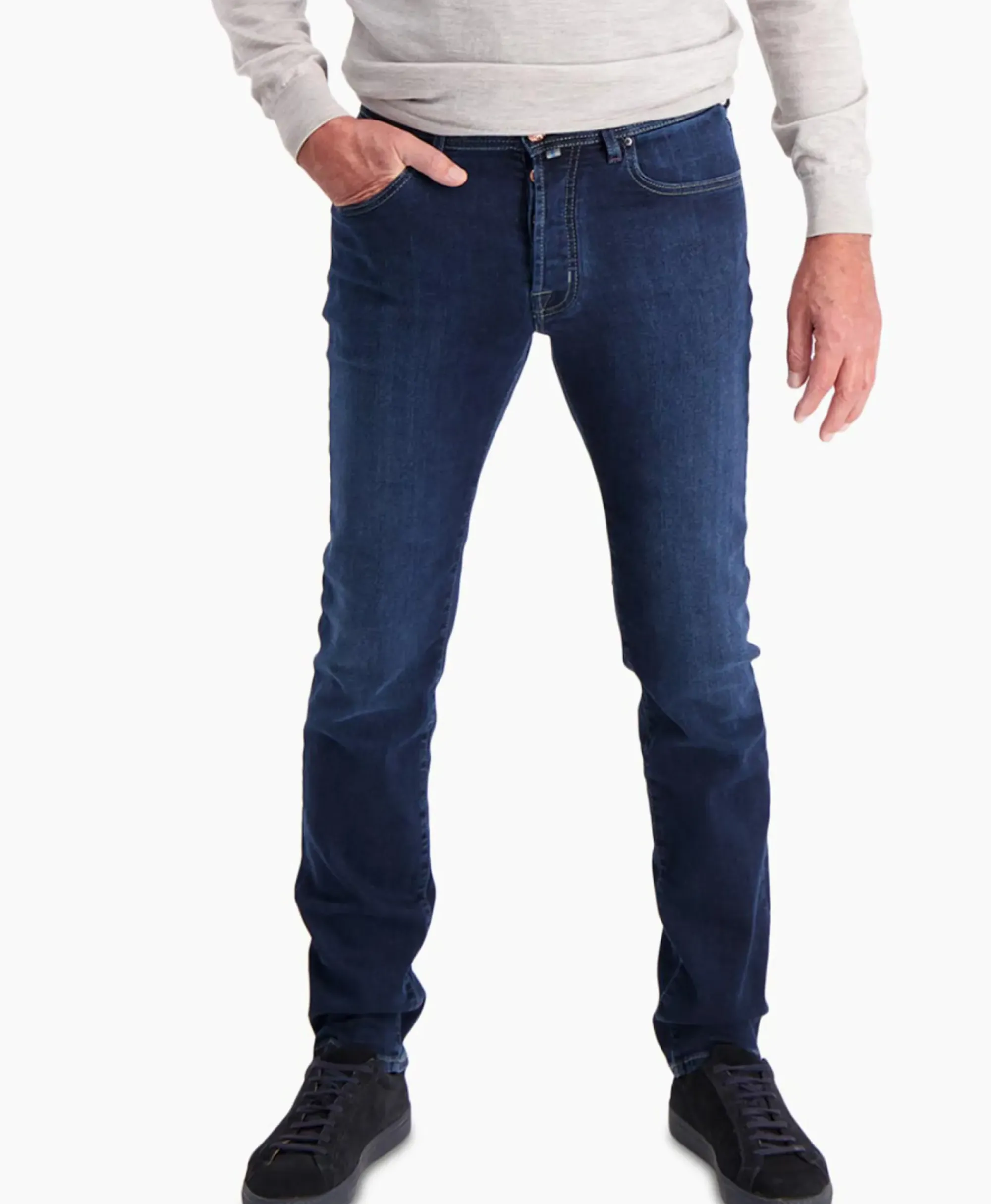 Broeken^Jacob Cohen Jeans 5-Pocket Nick Slim Donker Blauw