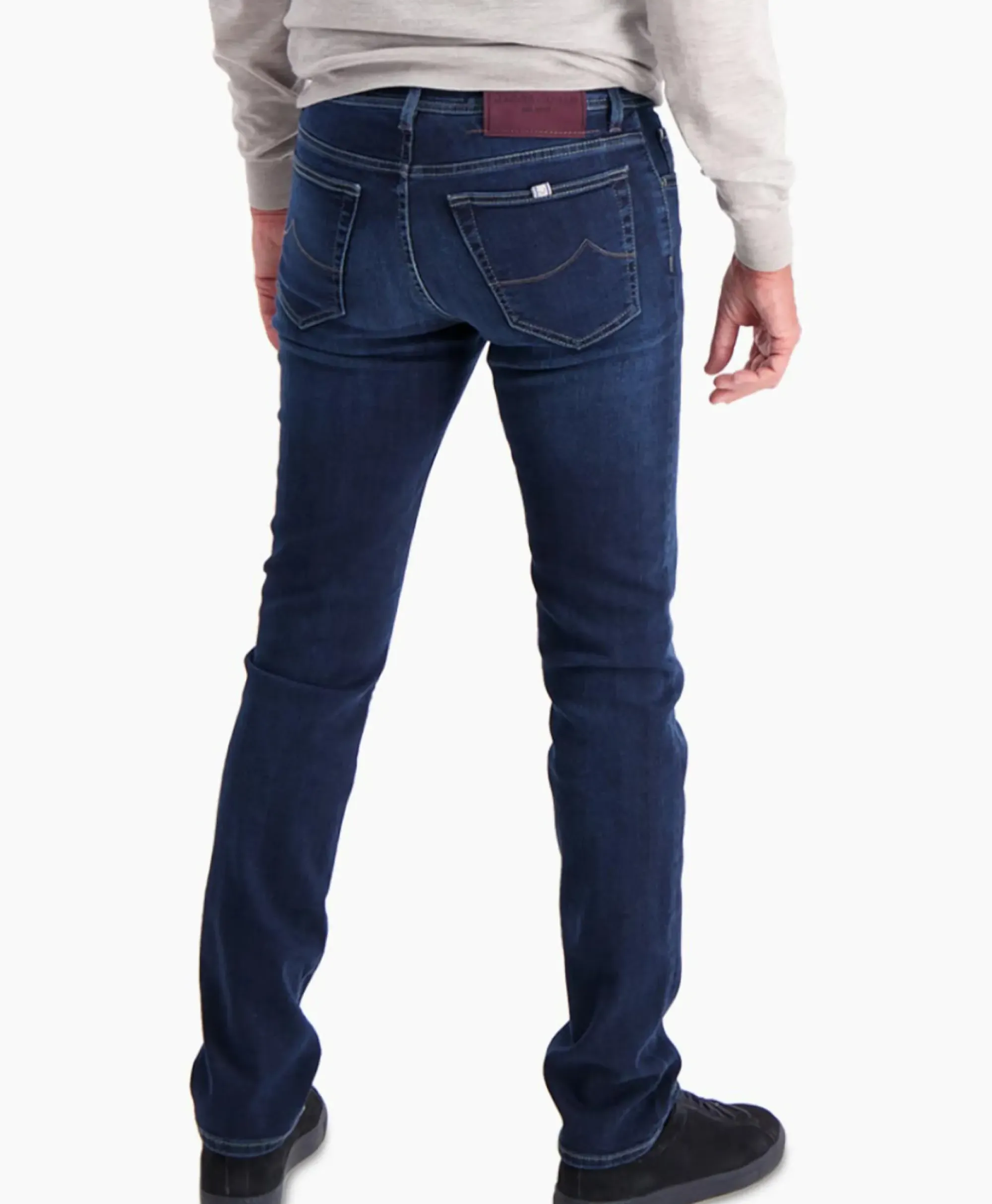 Broeken^Jacob Cohen Jeans 5-Pocket Nick Slim Donker Blauw