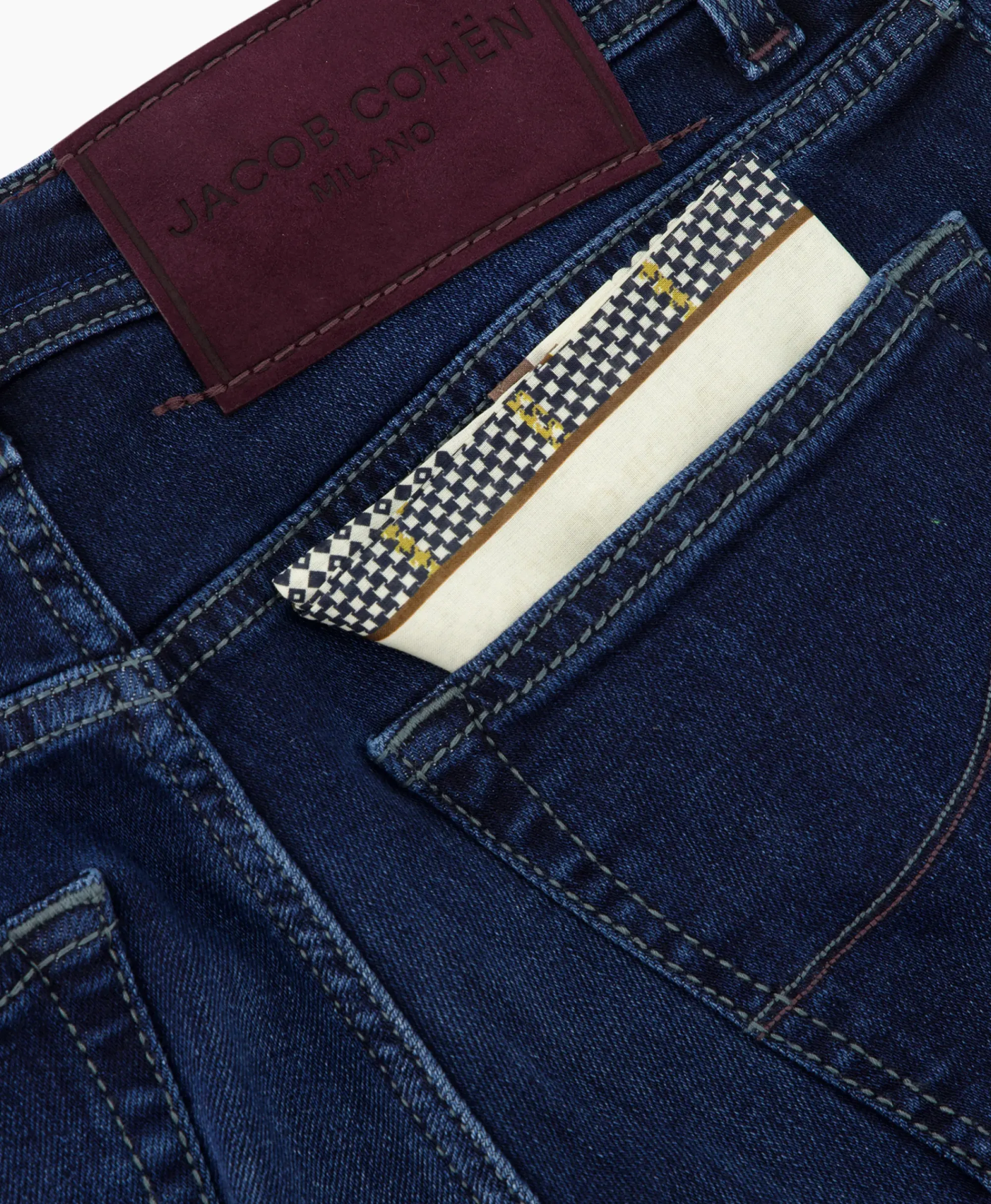 Broeken^Jacob Cohen Jeans 5-Pocket Nick Slim Donker Blauw