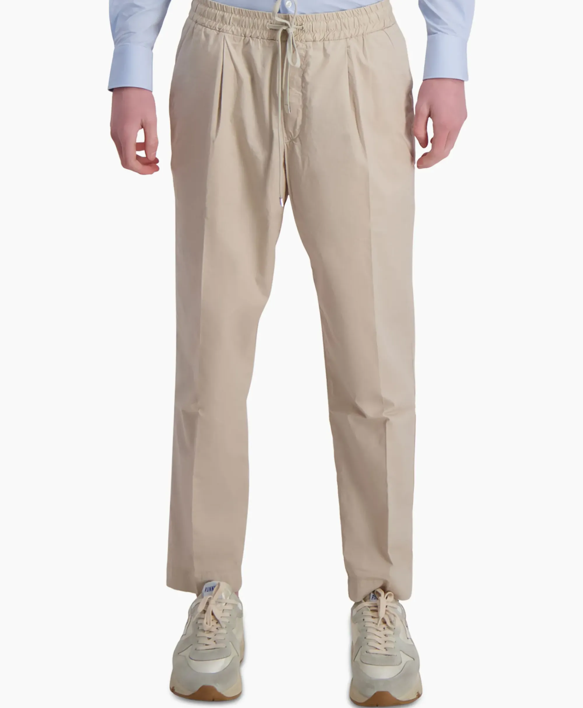 Broeken^Jacob Cohen Pantalon Low Carrot Fit Daniel Beige