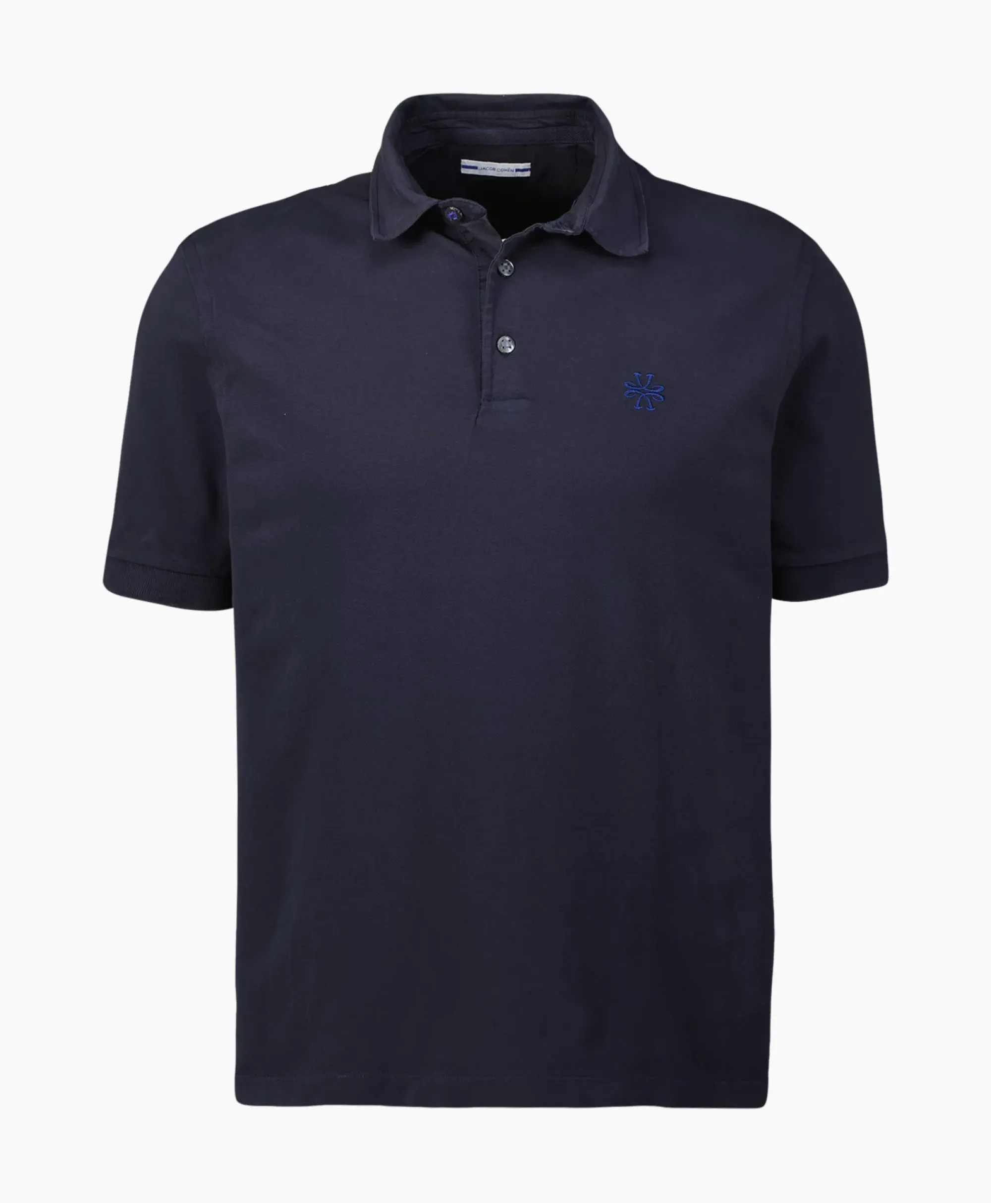 Polo's^Jacob Cohen Polo M/C Dettagli Con Popeline Donker Blauw