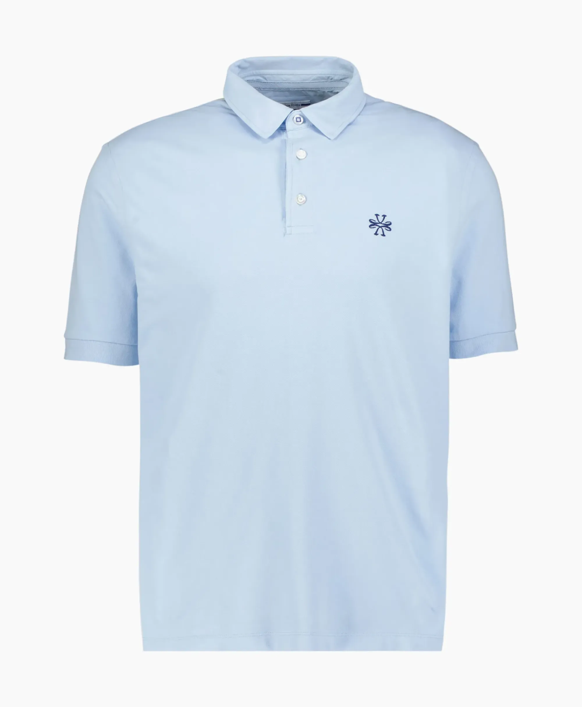 Polo's^Jacob Cohen Polo M/C Dettagli Con Popeline Licht Blauw