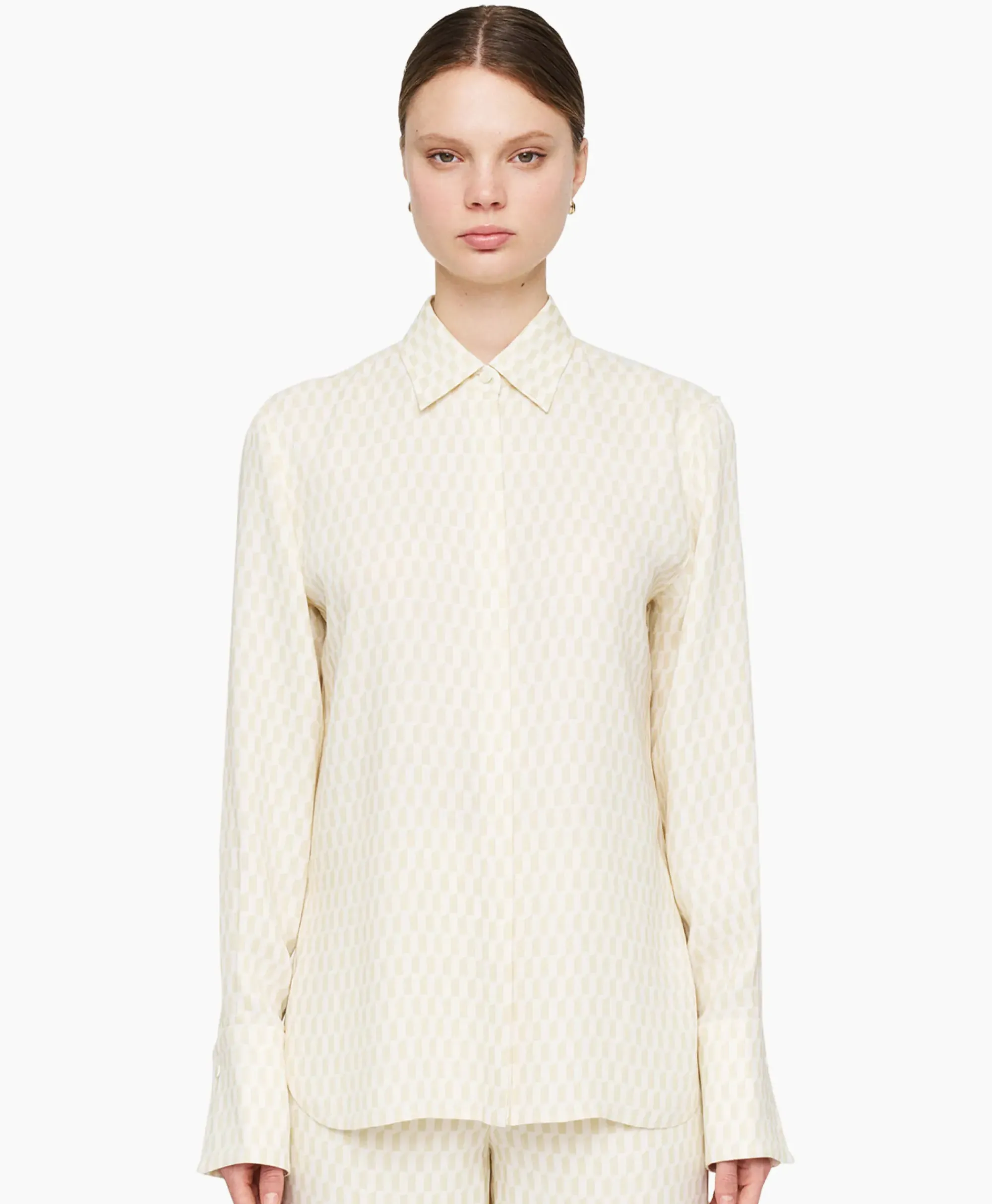 Blouses^Joseph Blouse Bold Alcove Print Ecru