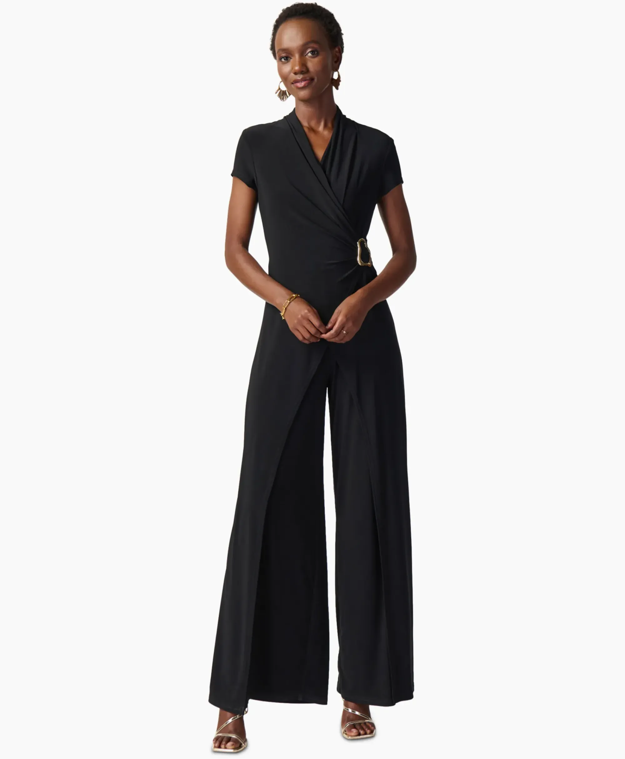 Jumpsuits^Joseph Ribkoff Jumpsuit Korte Mouwen Zwart