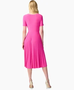 Jurken^Joseph Ribkoff Maxi Jurk Korte Mouw Rose