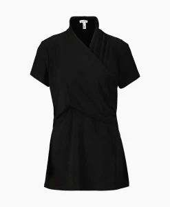 T-Shirts & Tops^Joseph Ribkoff Top & T-Shirt Kraag Korte Mouwen Zwart