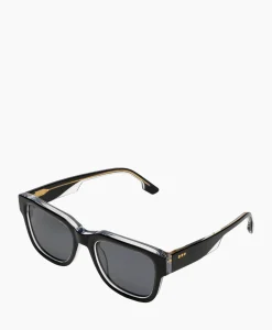 Zonnebrillen^Komono Zonnebril Danny Black Clear Zwart