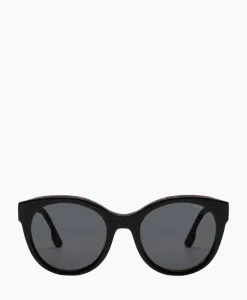 Zonnebrillen^Komono Zonnebril Jade Black Tortoise Zwart
