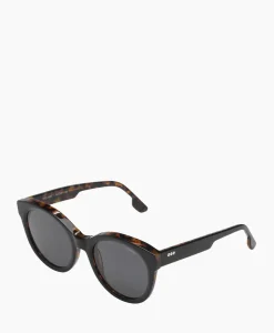 Zonnebrillen^Komono Zonnebril Jade Black Tortoise Zwart