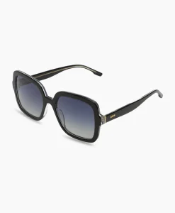 Zonnebrillen^Komono Zonnebril Miley Black Clear White Gold Goud