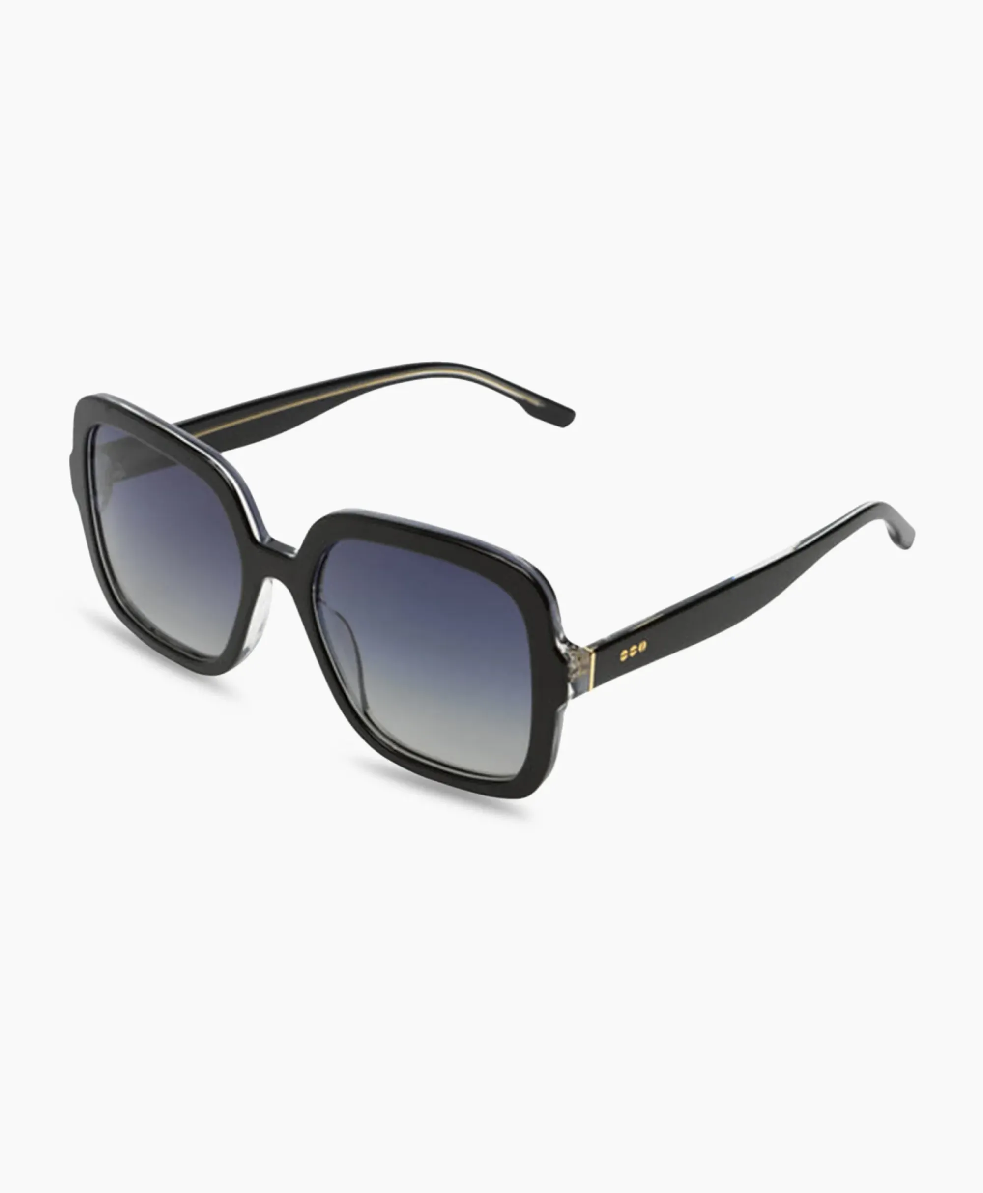 Zonnebrillen^Komono Zonnebril Miley Black Clear White Gold Goud