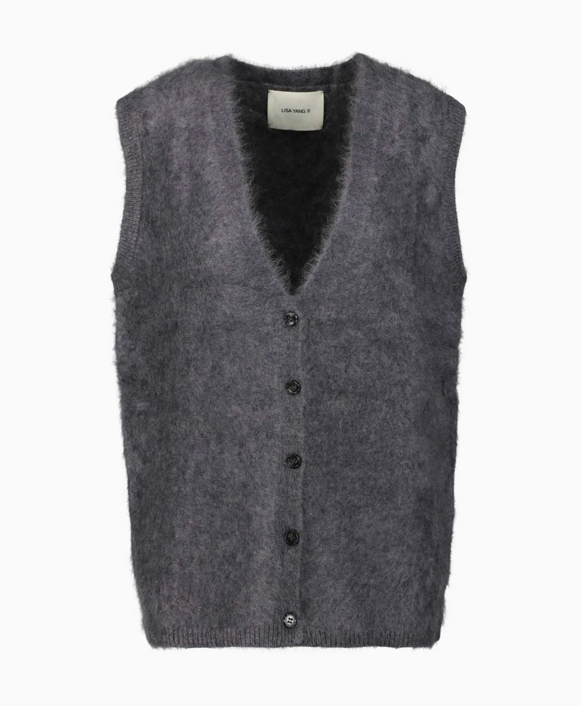 Truien^Lisa Yang Pullover Astrid Donkergrijs