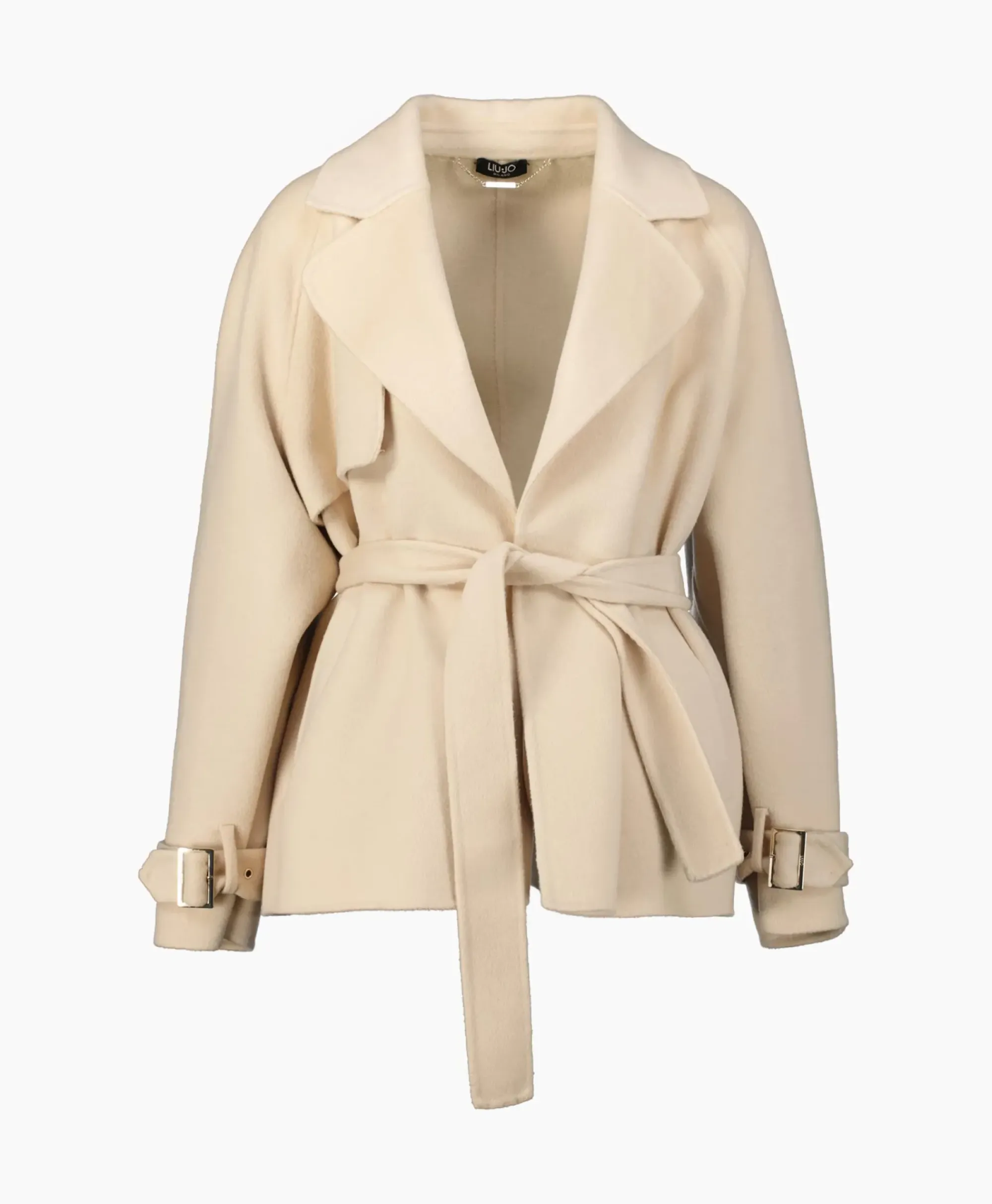 Blazers^Liu Jo Blazer Trench Cropped Zand