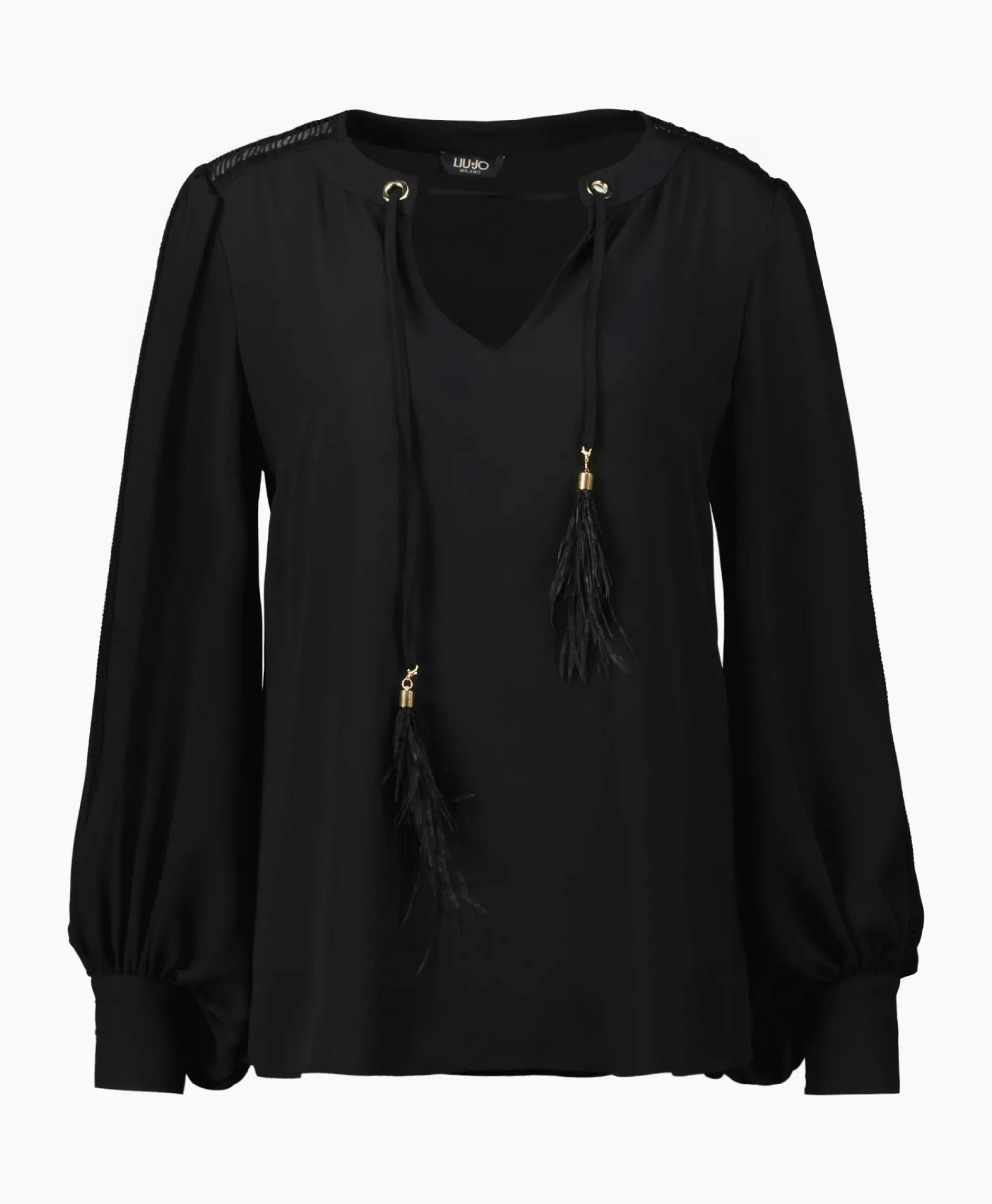 Blouses^Liu Jo Blouse Ecs Tunica C/Passamaneria Zwart