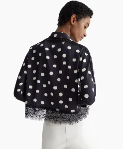 Blouses^Liu Jo Blouse Escamicia C/Dettagali In Pizzo Zwart