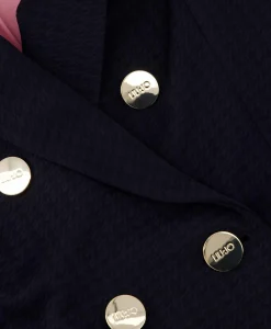 Blazers^Liu Jo Jasje Giacca Doppio Petto Straight Blauw