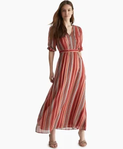 Jurken^Liu Jo Maxi Jurk Abito C/Accessorio Nappina Rose