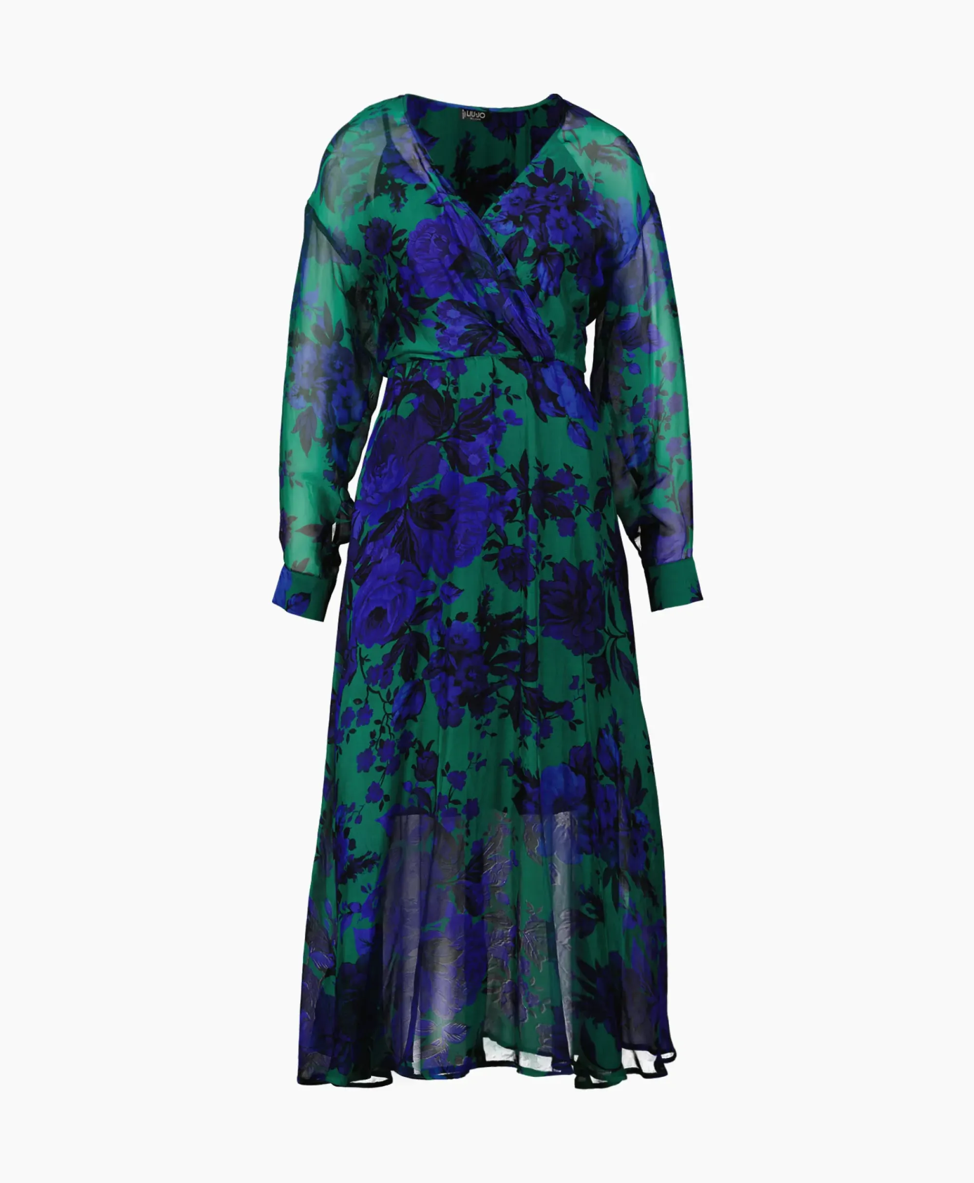 Jurken^Liu Jo Maxi Jurk Scollo A V Blauw