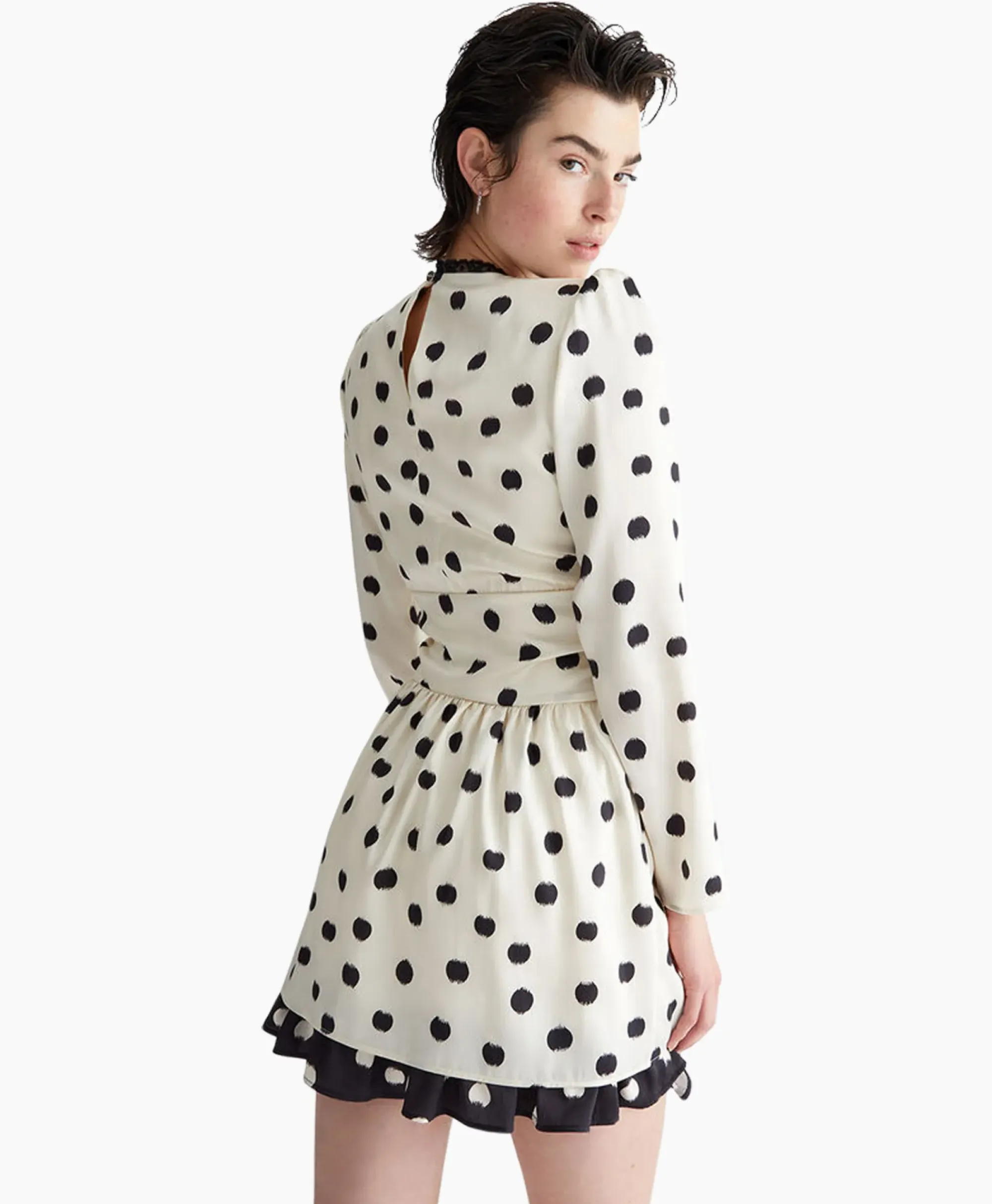 Jurken^Liu Jo Mini Jurk Ecs Abito C/Nodo Wit