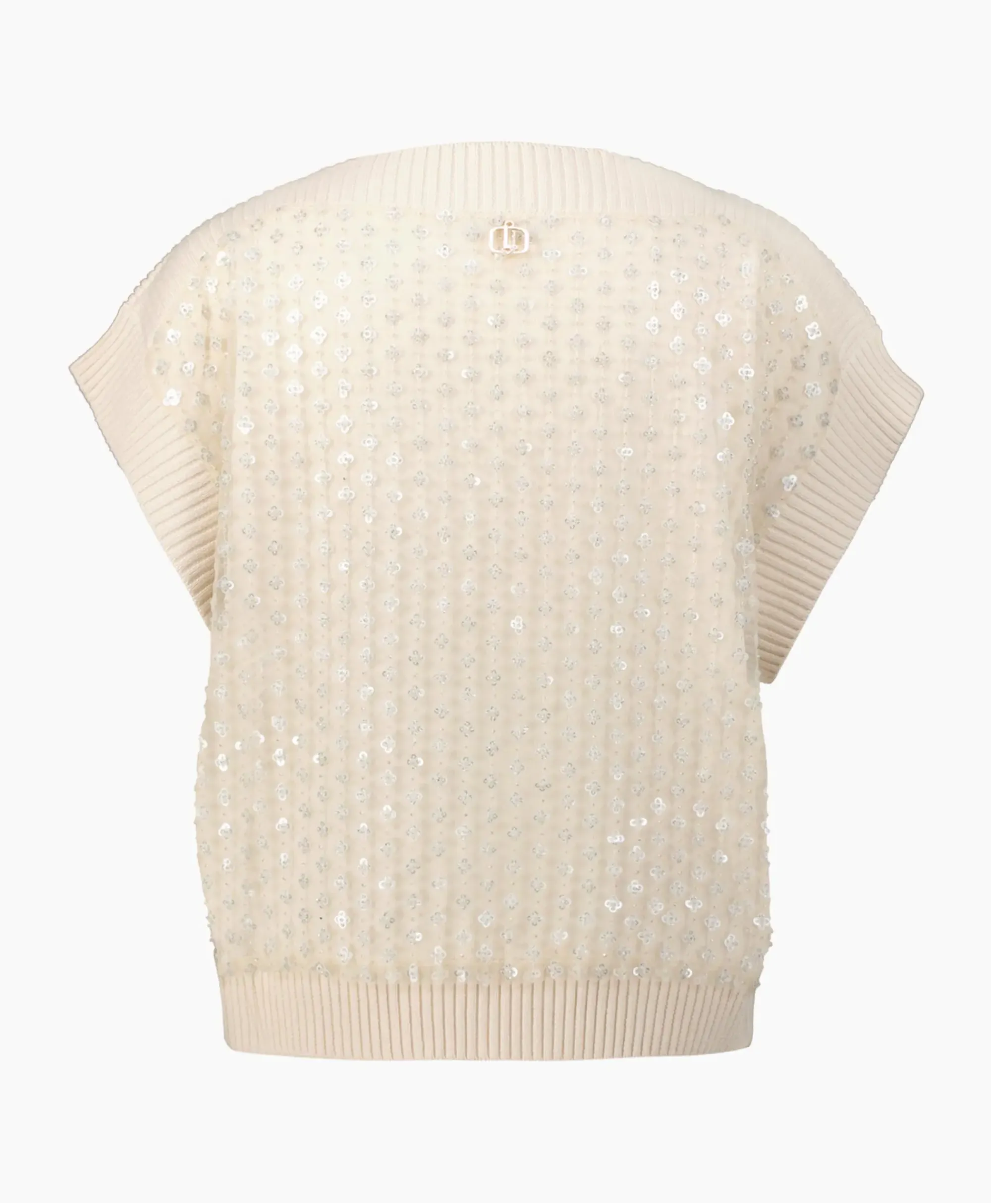 Truien^Liu Jo Spencer Maglia Chiusa M/C Ecru