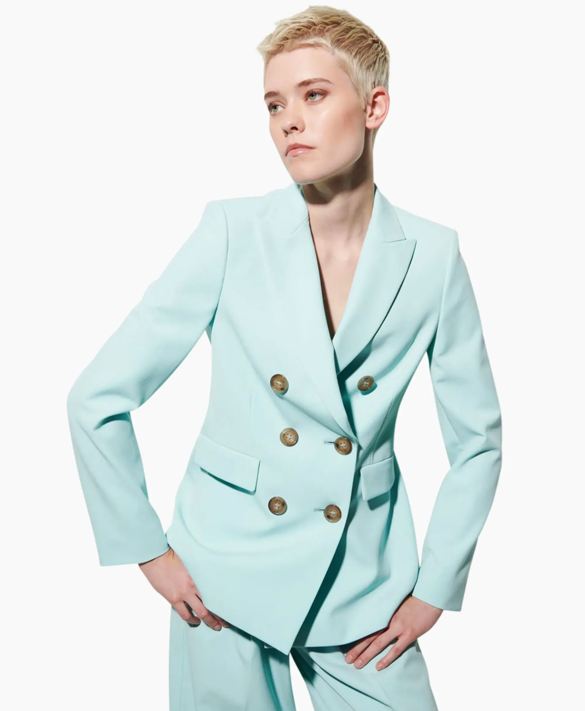 Blazers^Luisa Cerano Blazer 498011/3453-0 Aqua