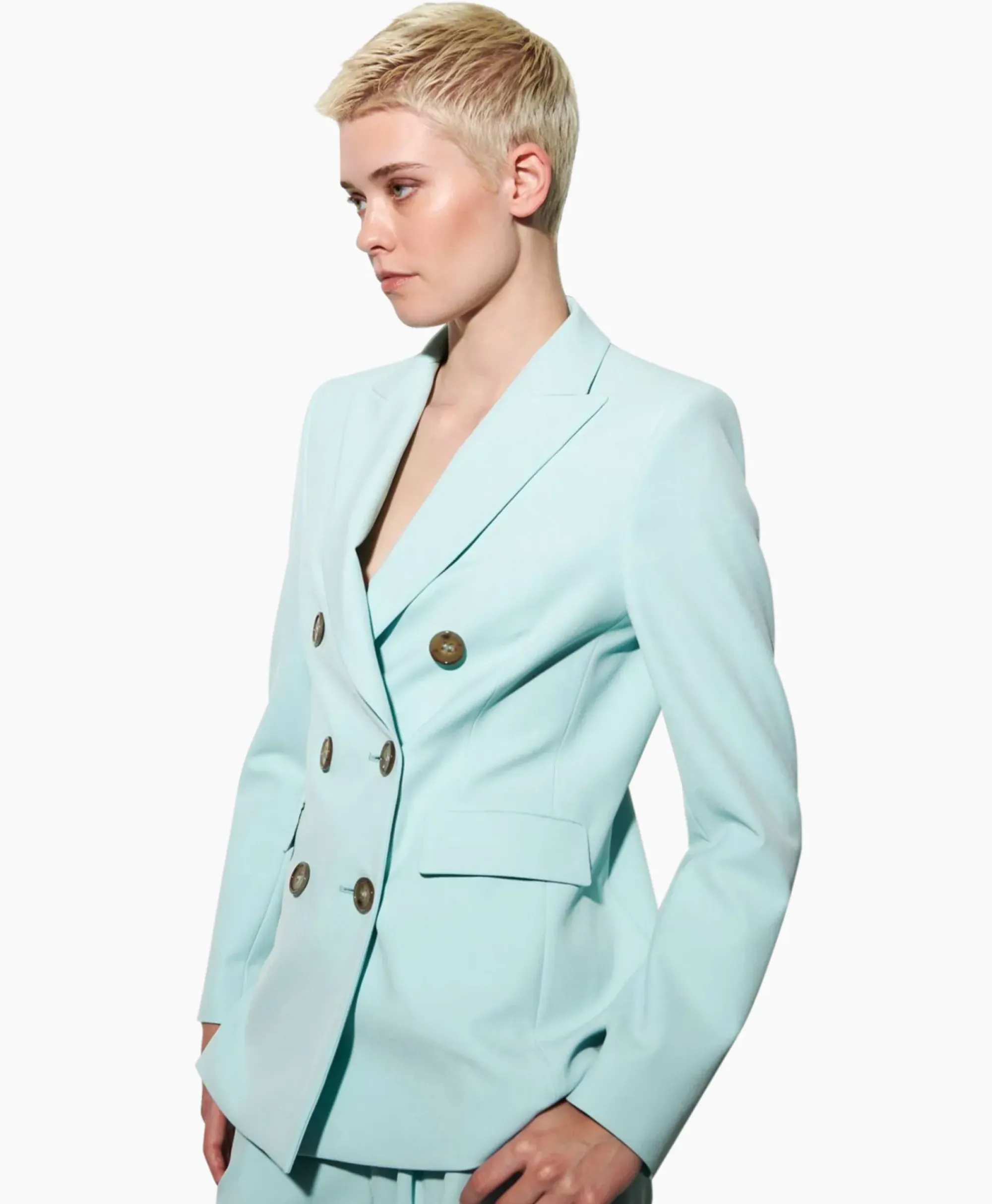 Blazers^Luisa Cerano Blazer 498011/3453-0 Aqua