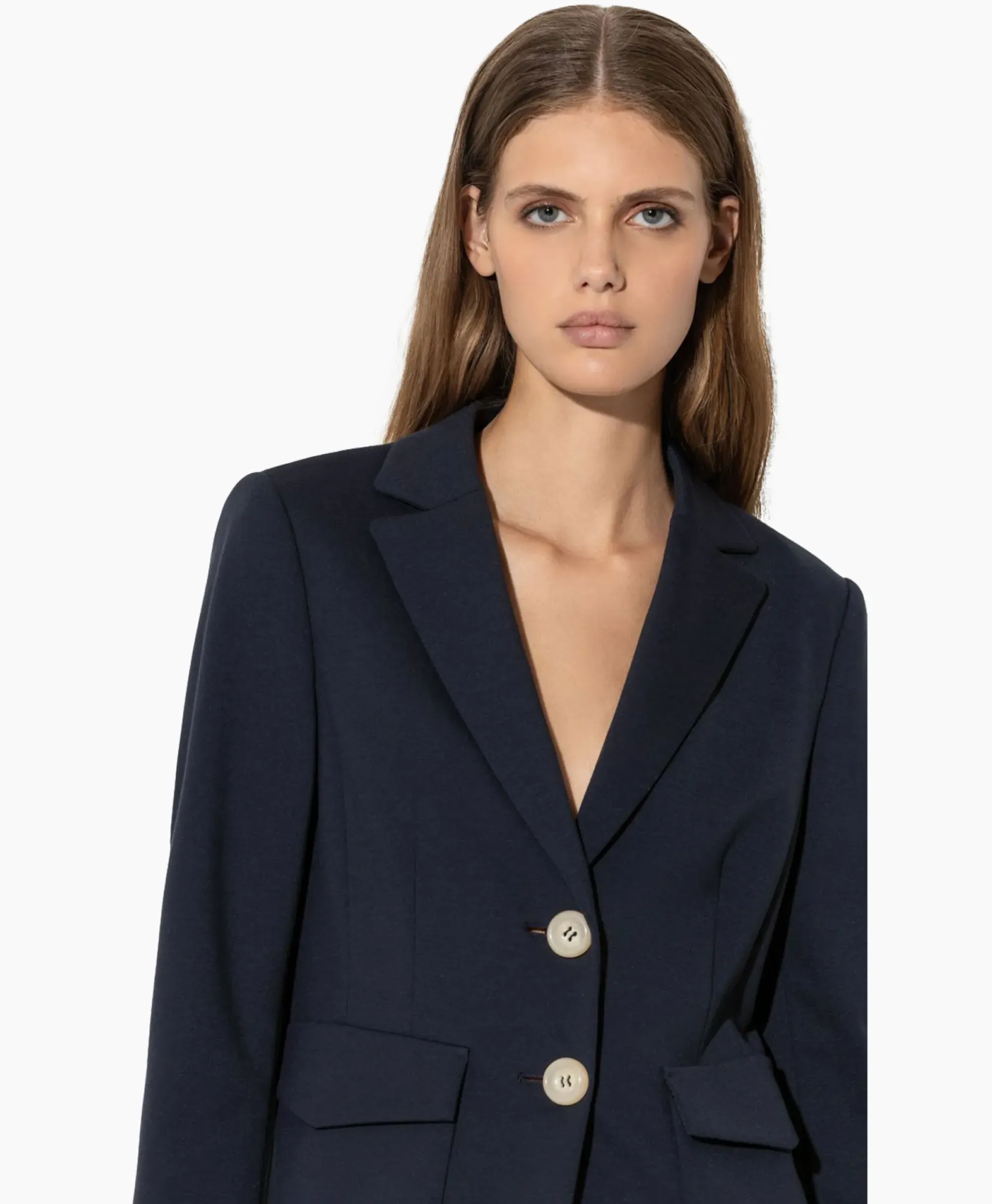 Blazers^Luisa Cerano Blazer 498001/3289-0 Donker Blauw