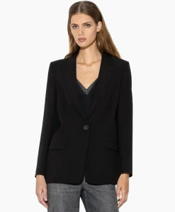 Blazers^Luisa Cerano Blazer 498010/3417-0 Zwart Dessin