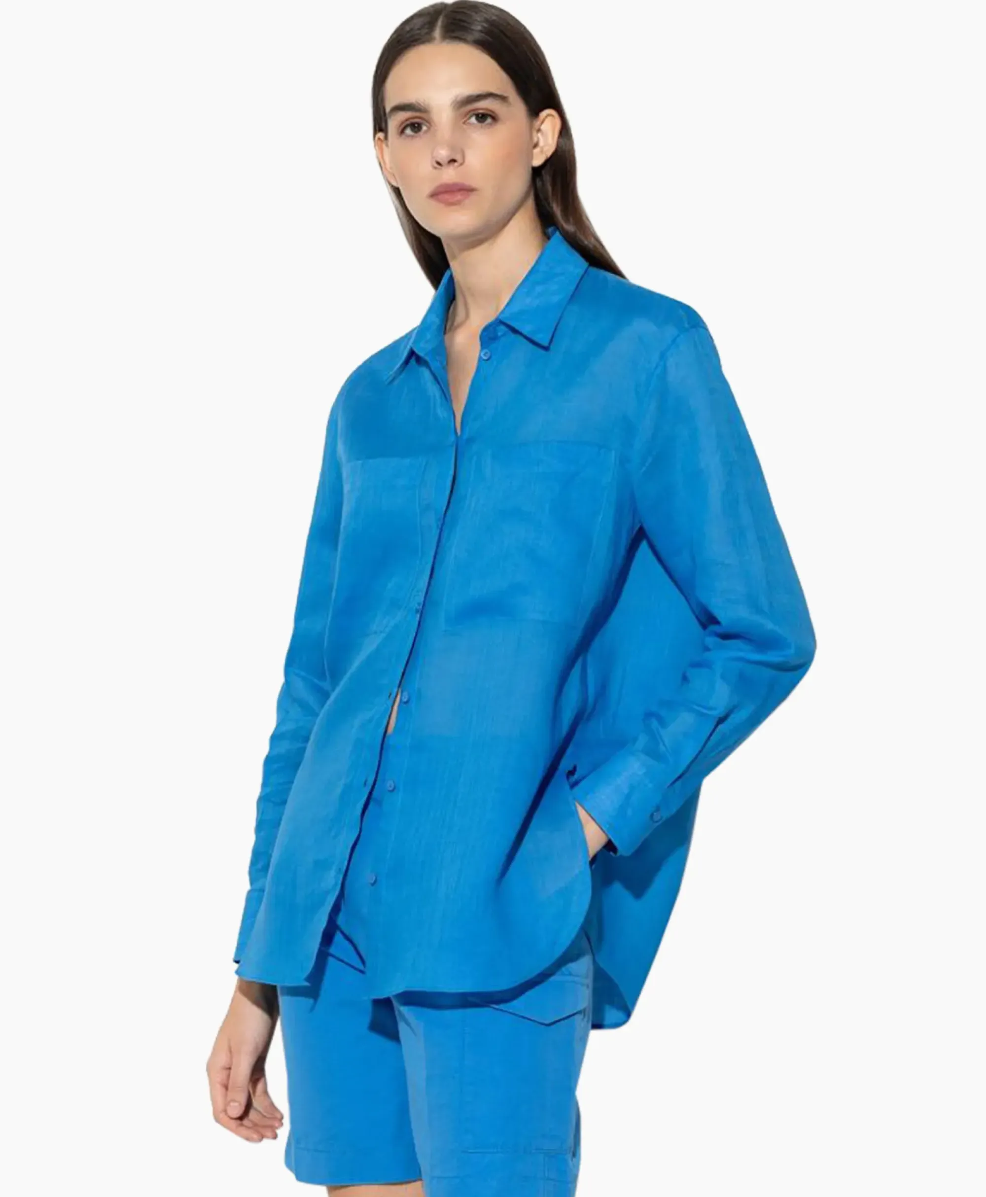 Blouses^Luisa Cerano Blouse 298331/3500-0 Blauw