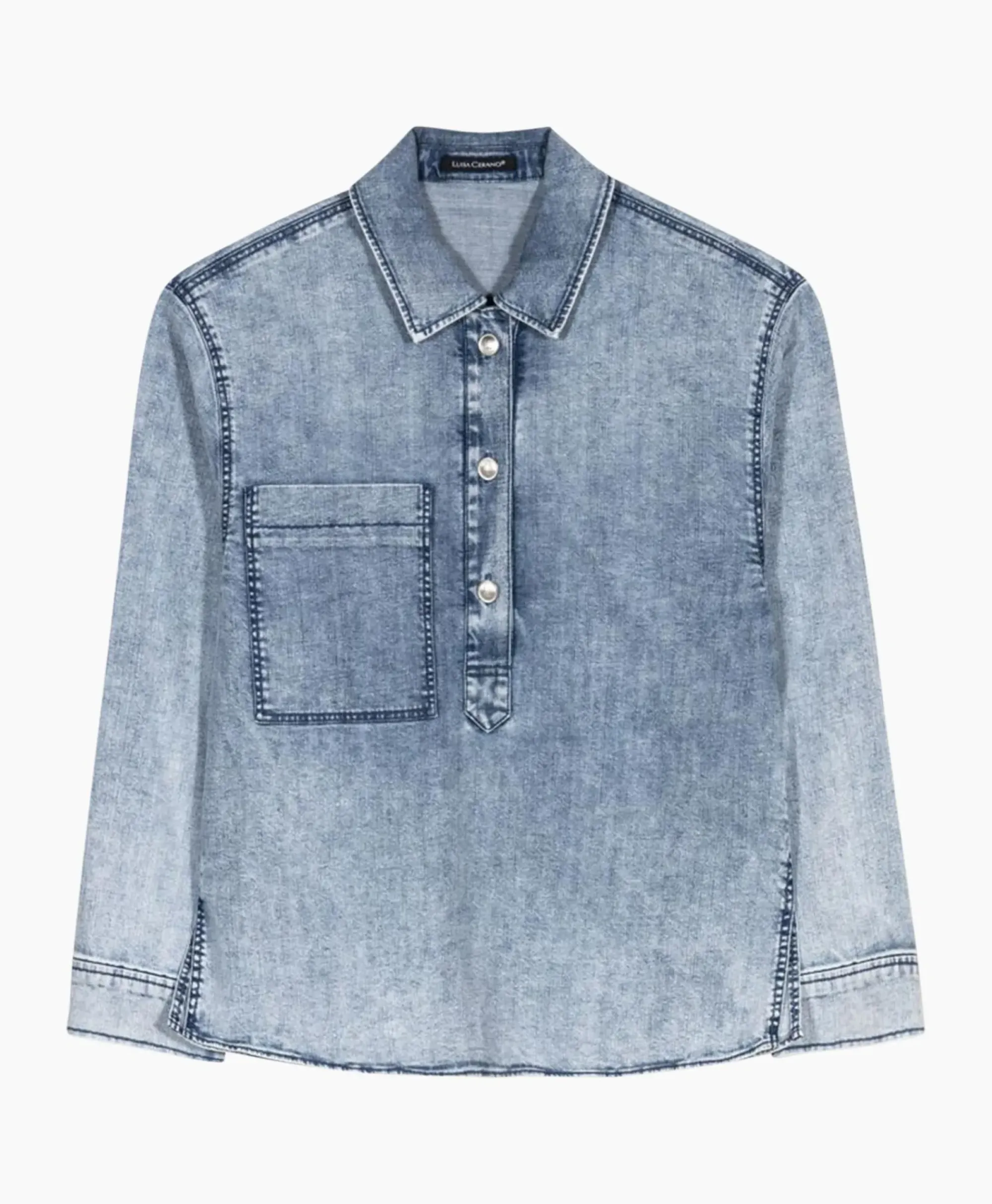 Blouses^Luisa Cerano Blouse 298424/3474-0 Blauw