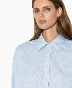 Blouses^Luisa Cerano Blouse 298422/3600-0 Blauw Dessin