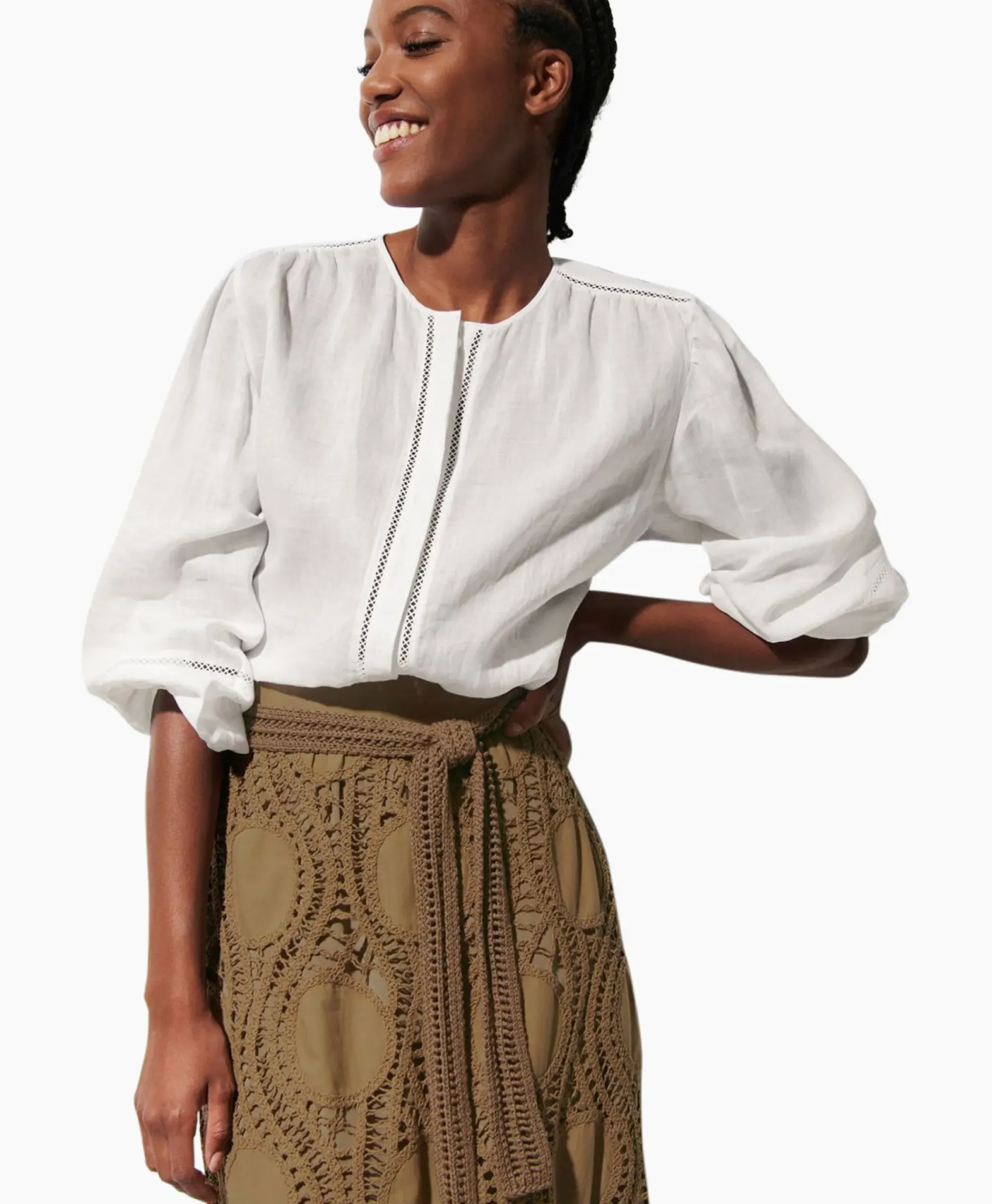 Blouses^Luisa Cerano Blouse 298458/3500-0 Off White