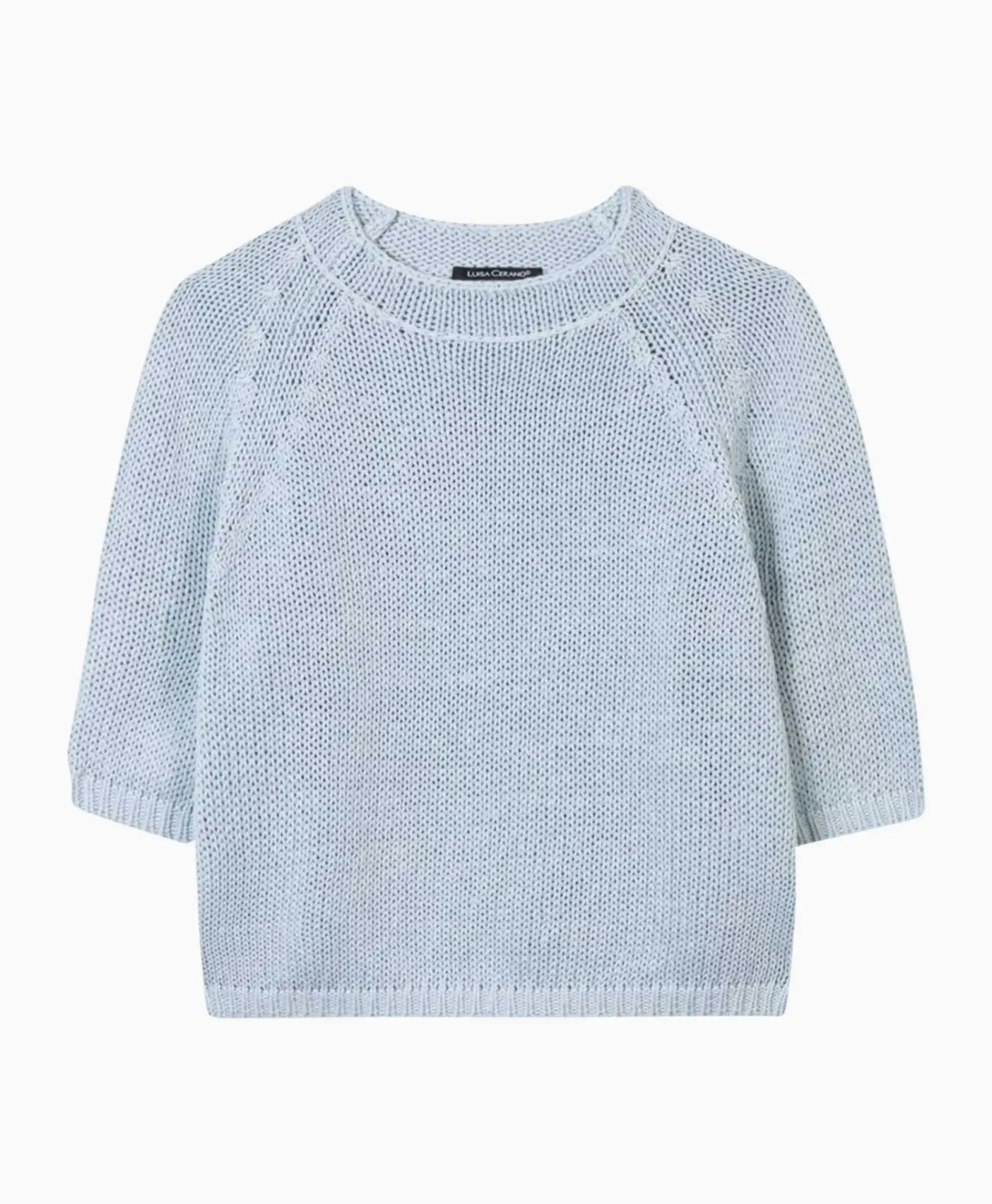Truien^Luisa Cerano Gebreide Trui 198405/5894-0 Licht Blauw