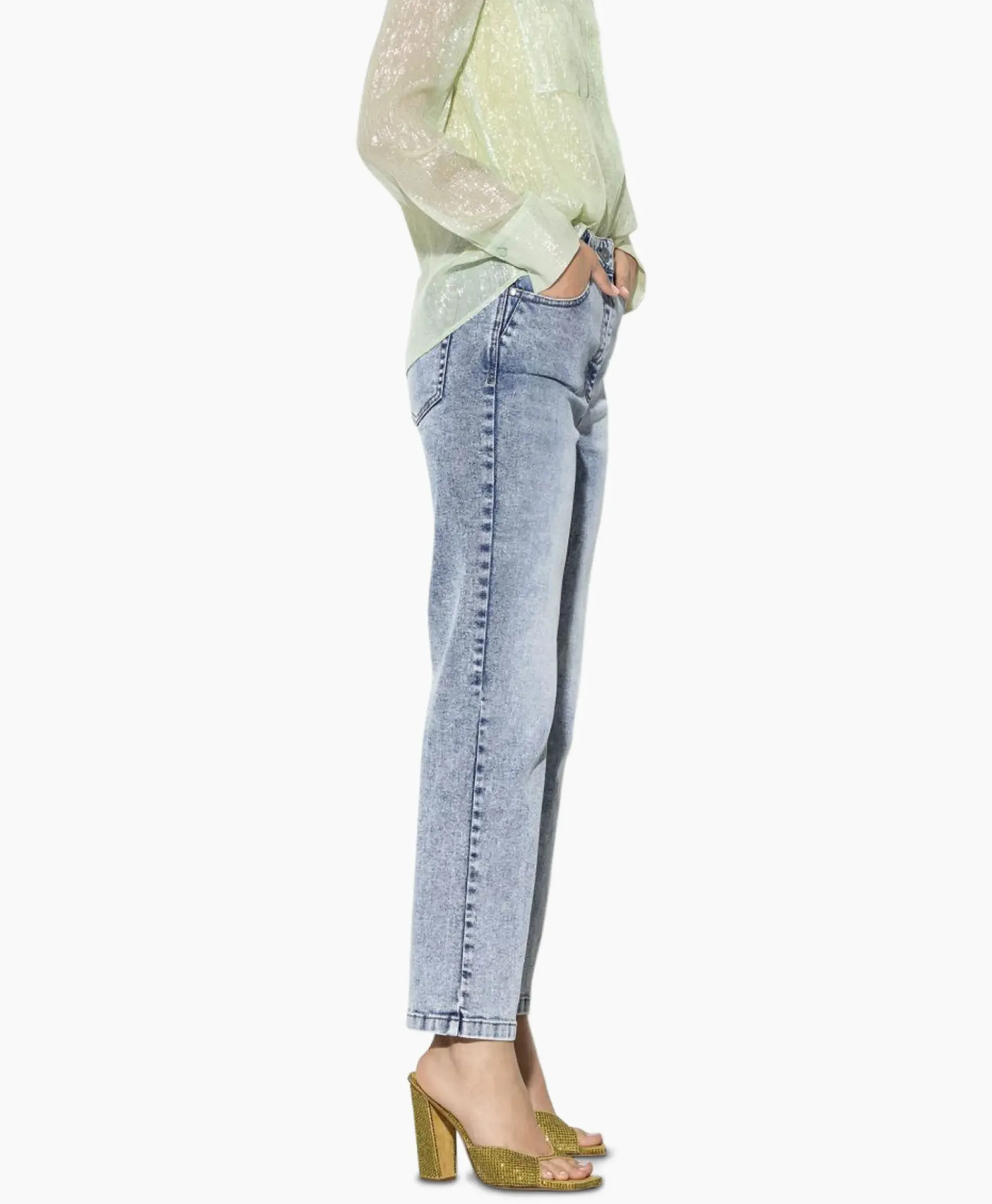 Broeken^Luisa Cerano Jeans 698629/3613-0 Blauw