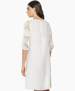 Jurken^Luisa Cerano Jurk 798504/3500-0 Off White