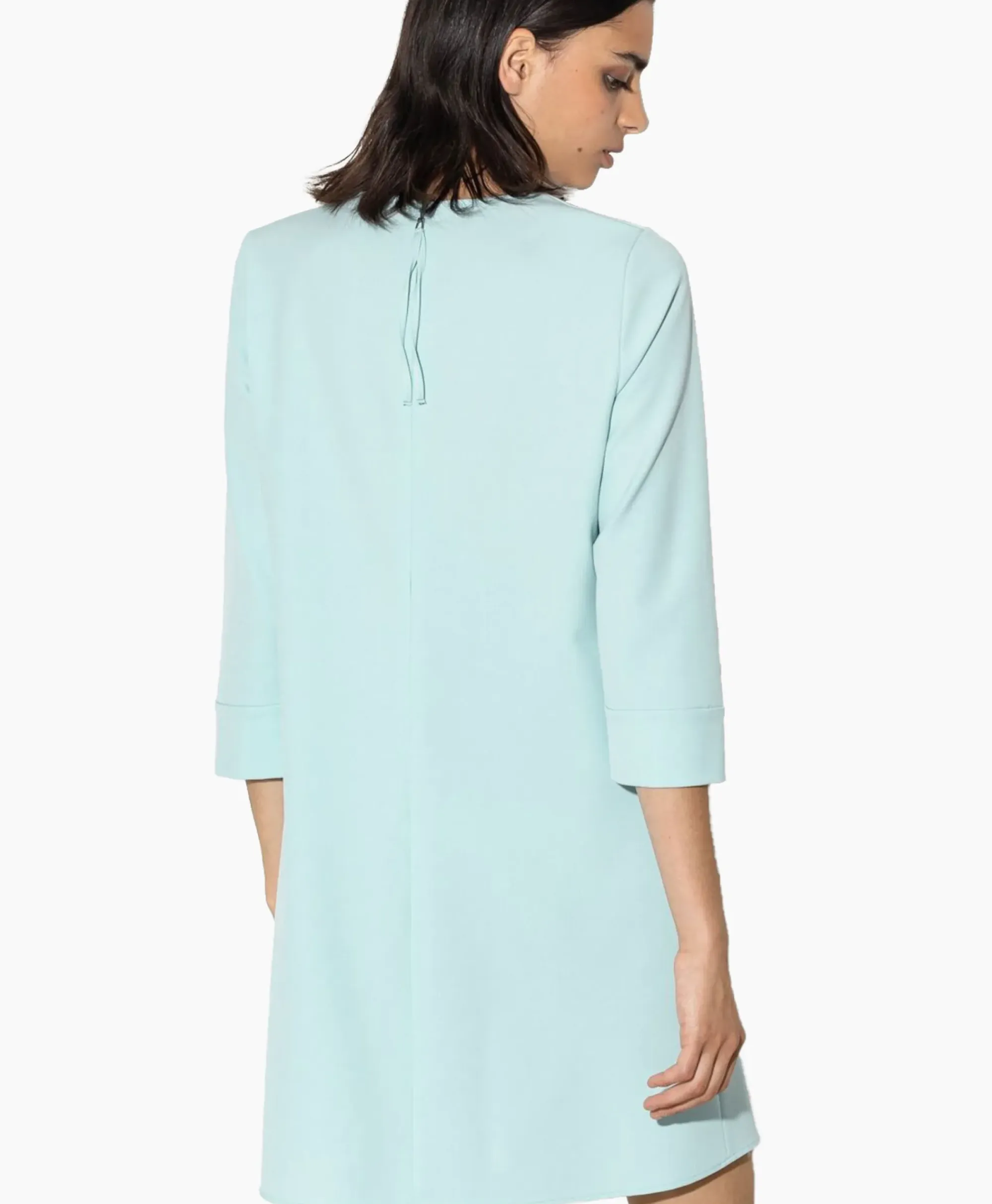 Jurken^Luisa Cerano Midi Jurk 798450/3453-0 Aqua